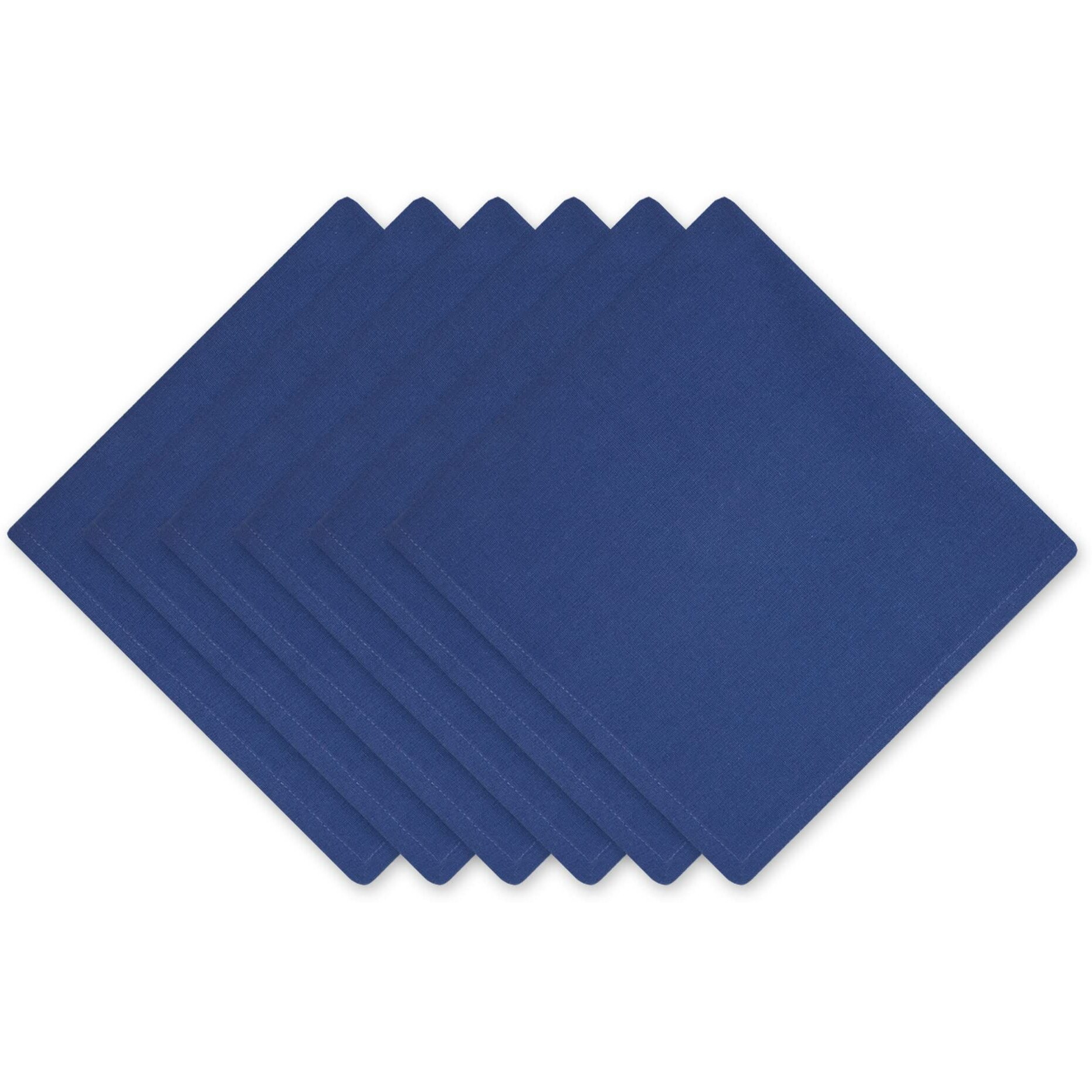 NAVY SOLID NAPKIN SET/6