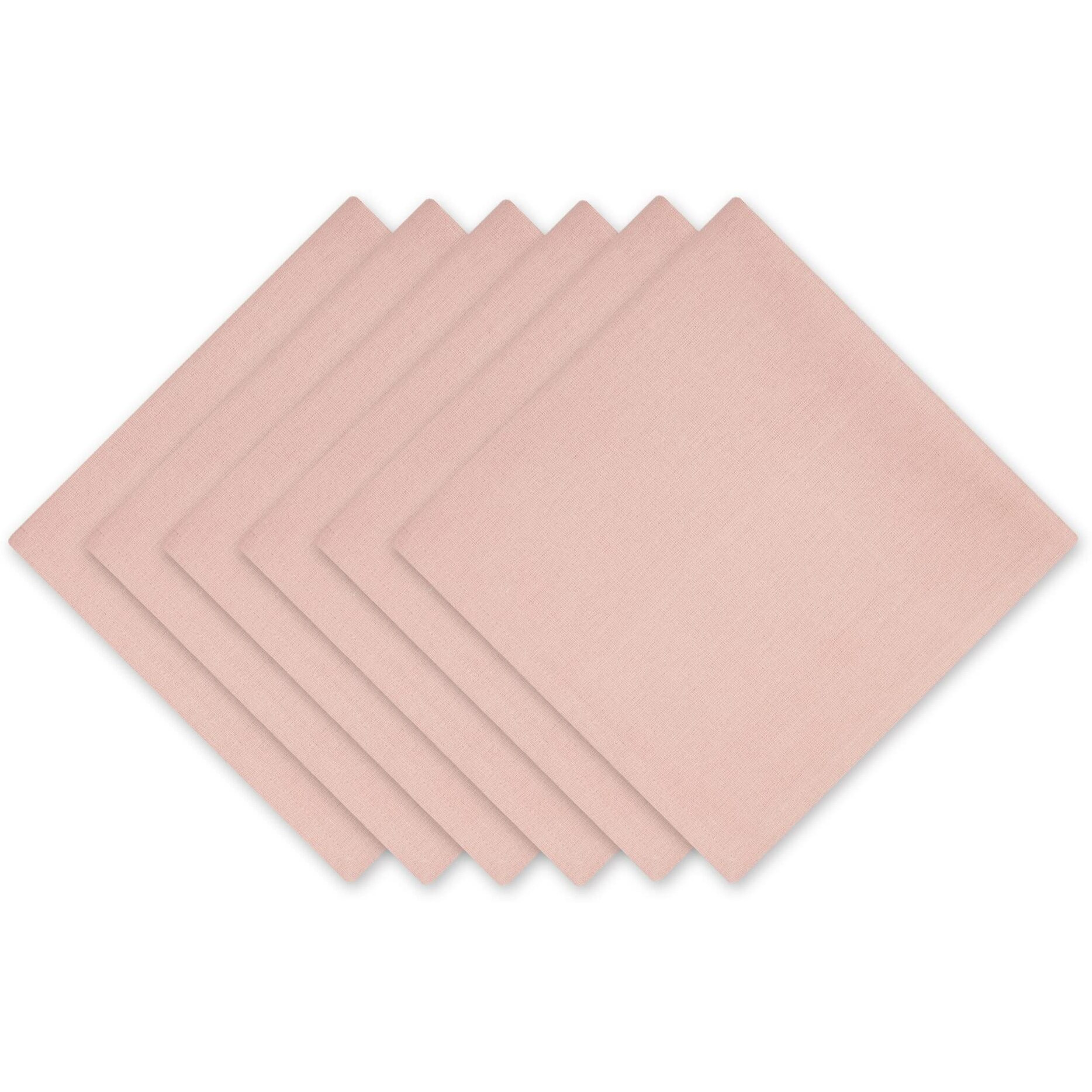 PALE MAUVE SOLID NAPKIN SET/6
