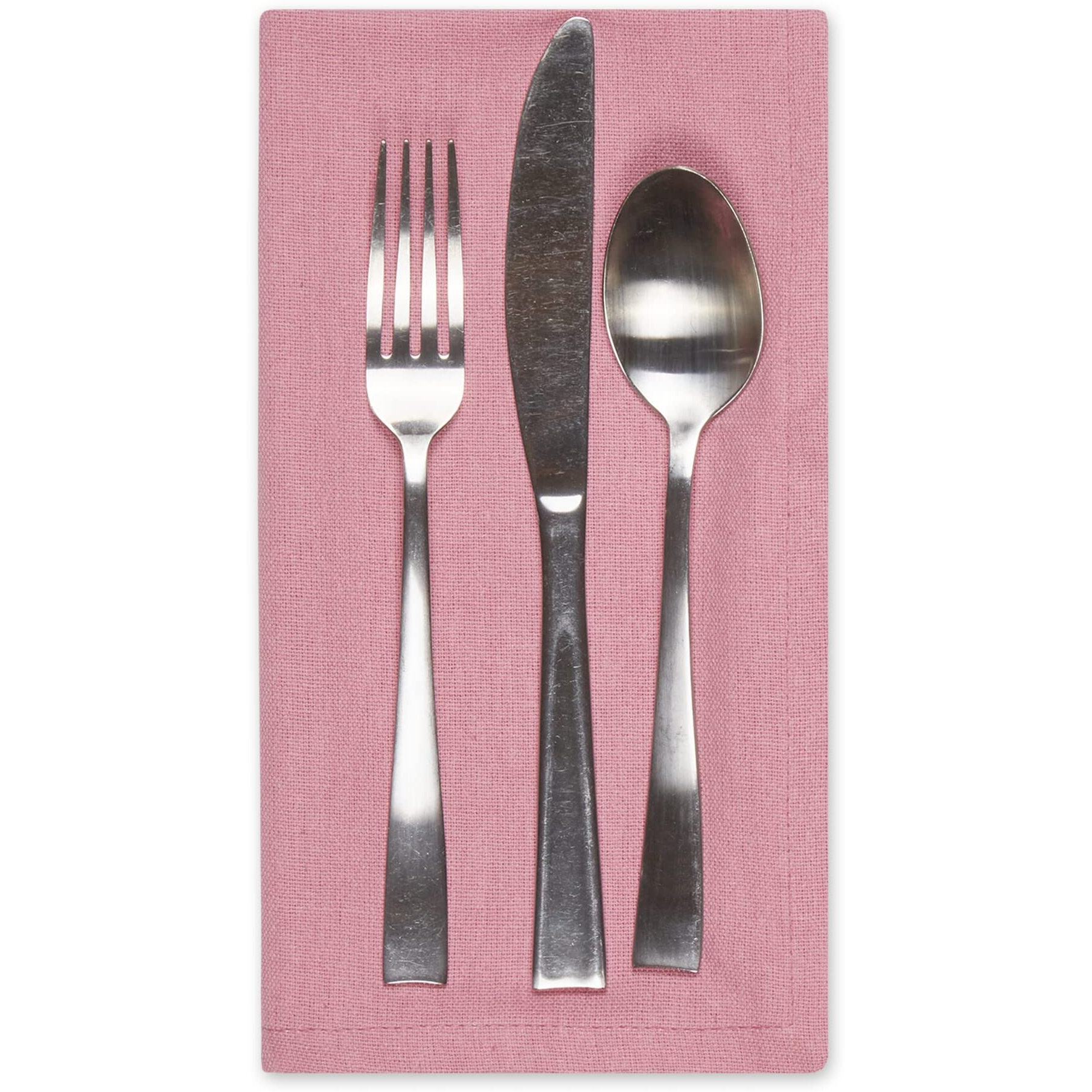 ROSE SOLID NAPKIN SET/6