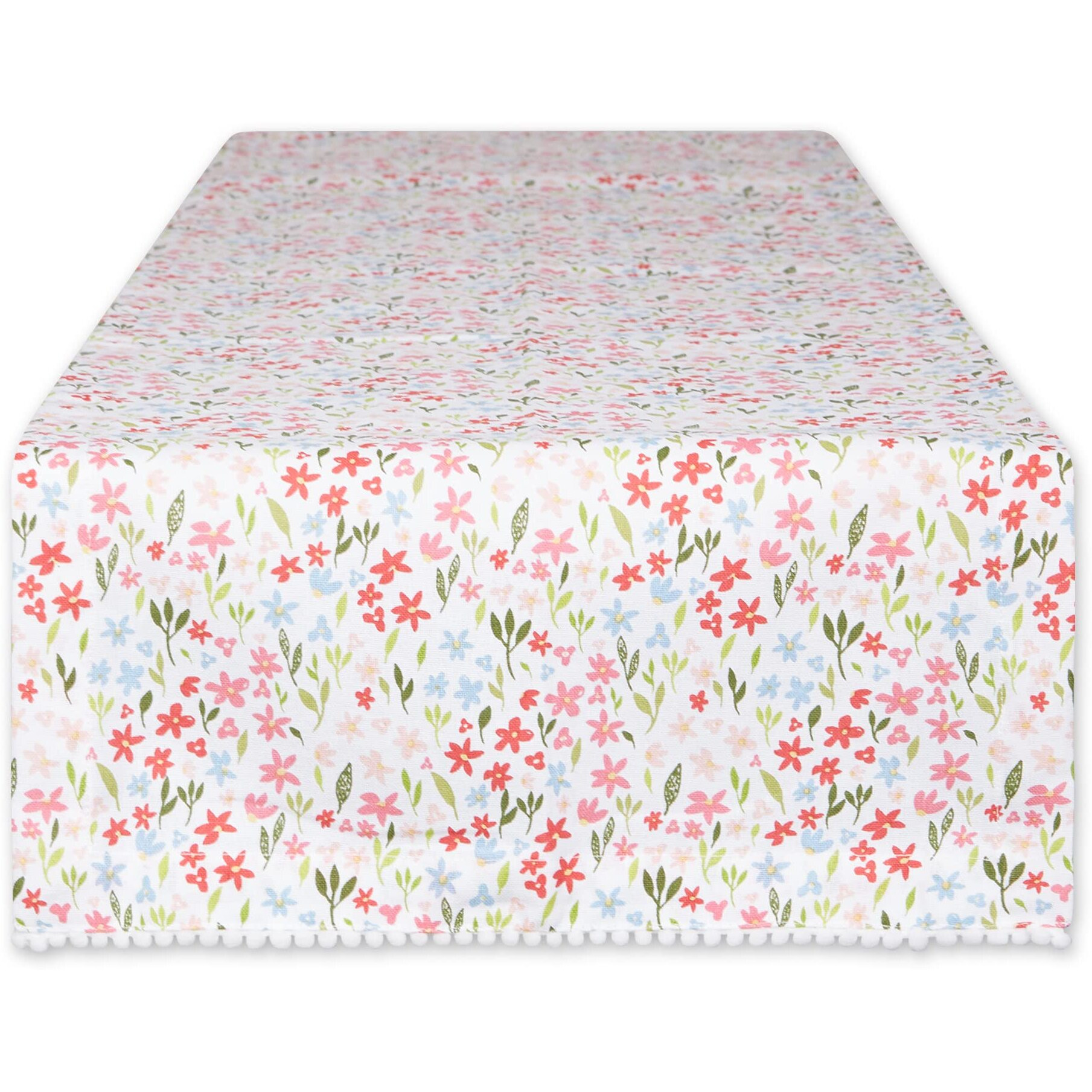 SWEET FLOWERS PRINTED TABLE RUNNER 14x72