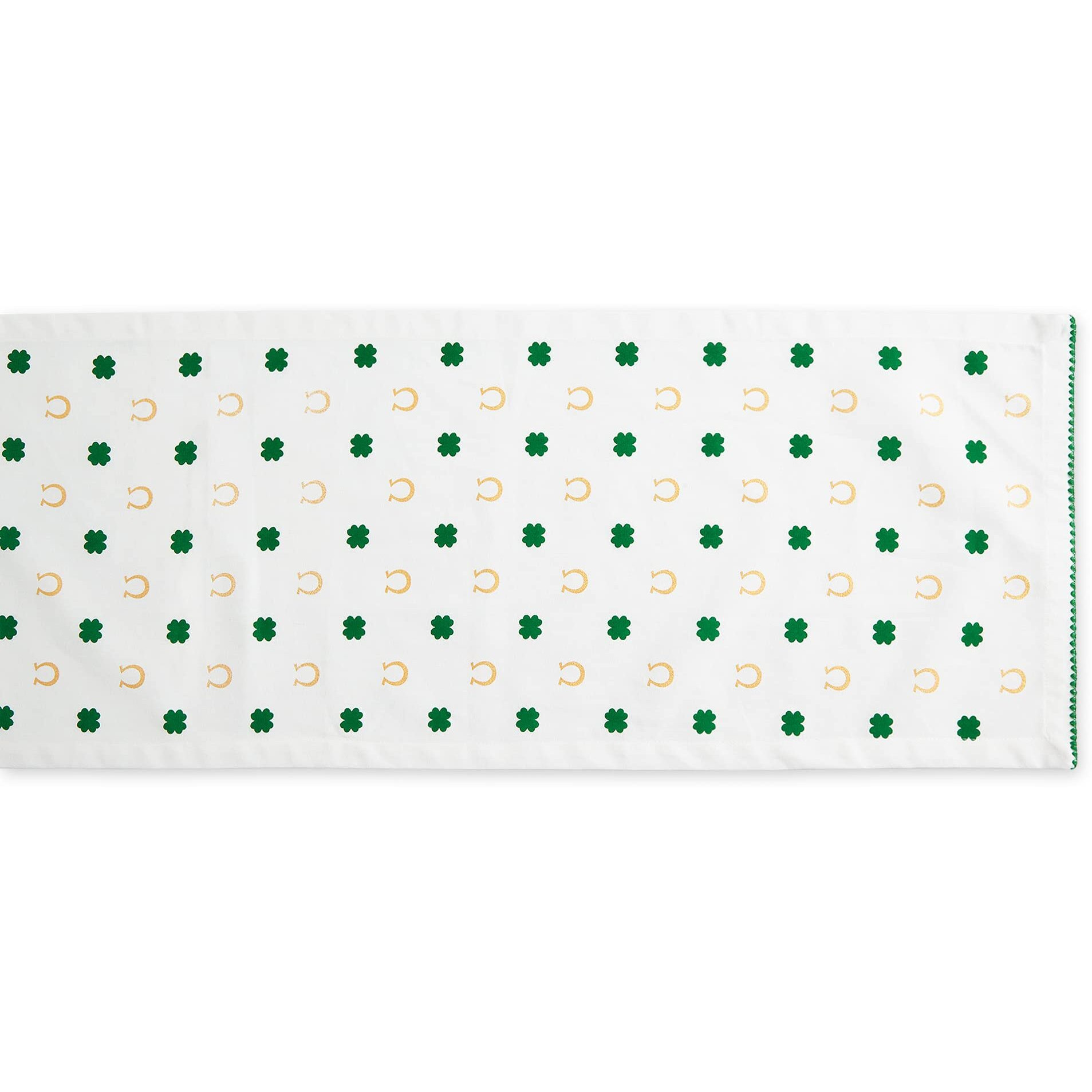 CLOVER HORSESHOE PRINTED TABLE RUNNER 14x72