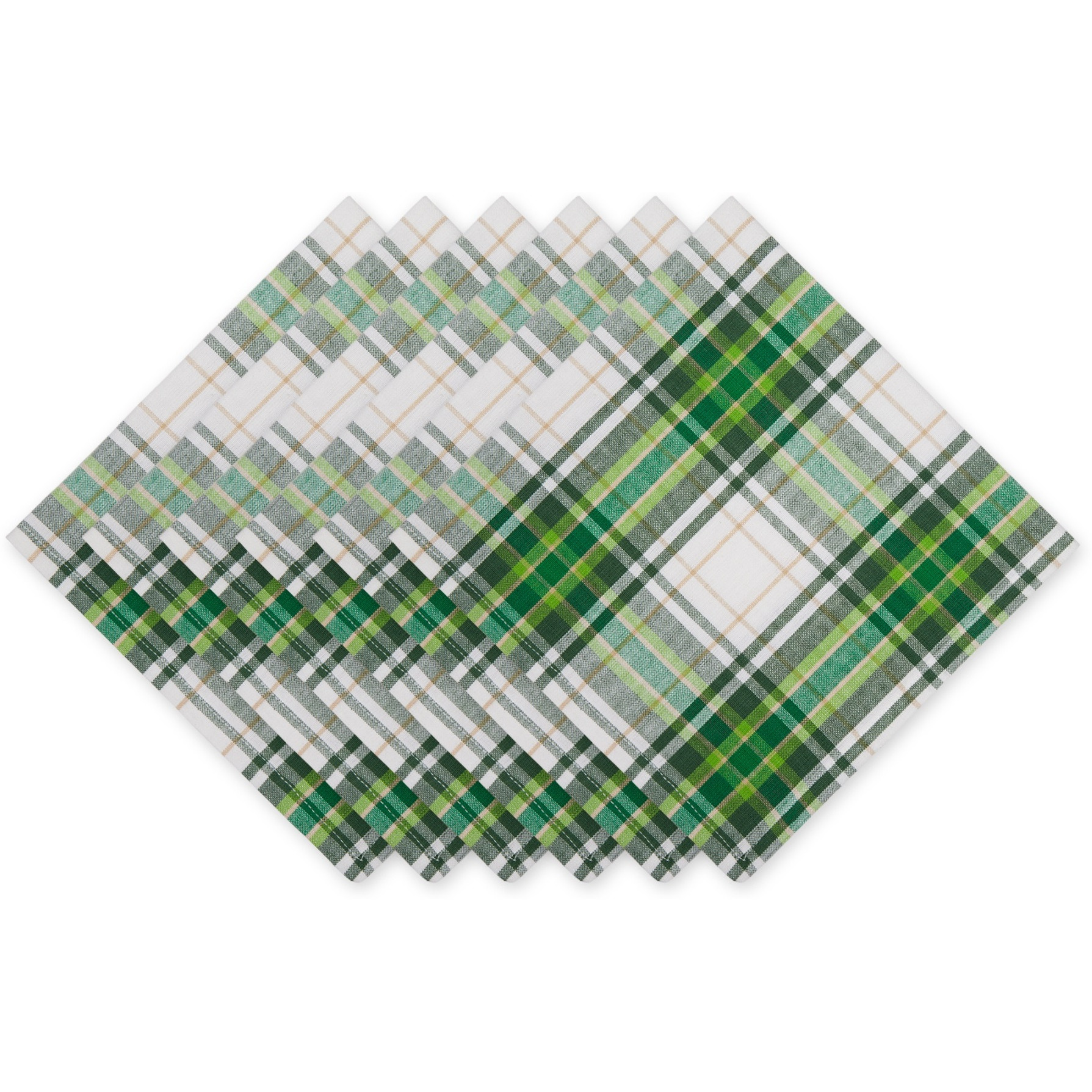 ST. PADDY PLAID NAPKIN SET/6