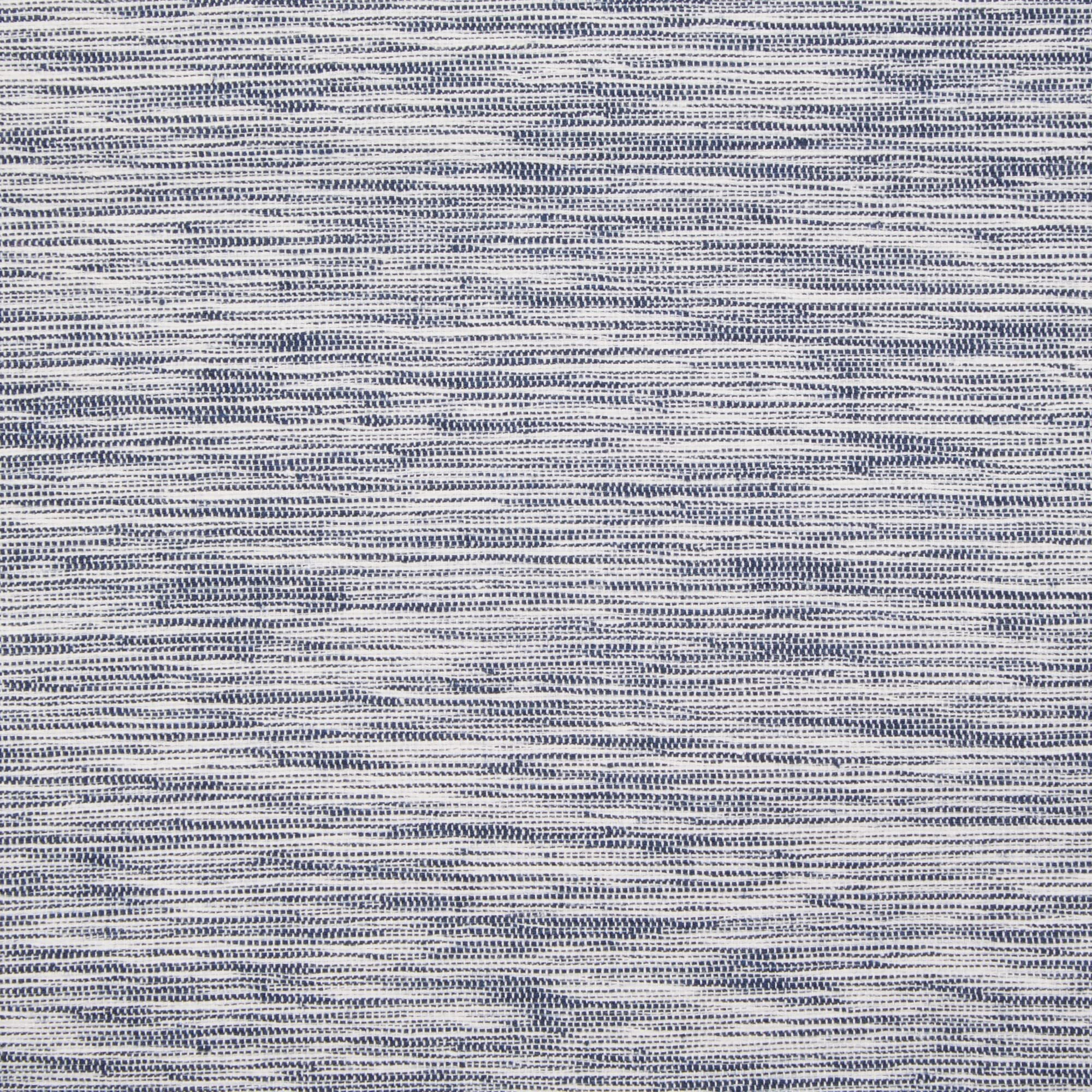 NAVY AND OFF-WHITE TONAL RECYCLED COTTON PILLOW 18x18 SET/2