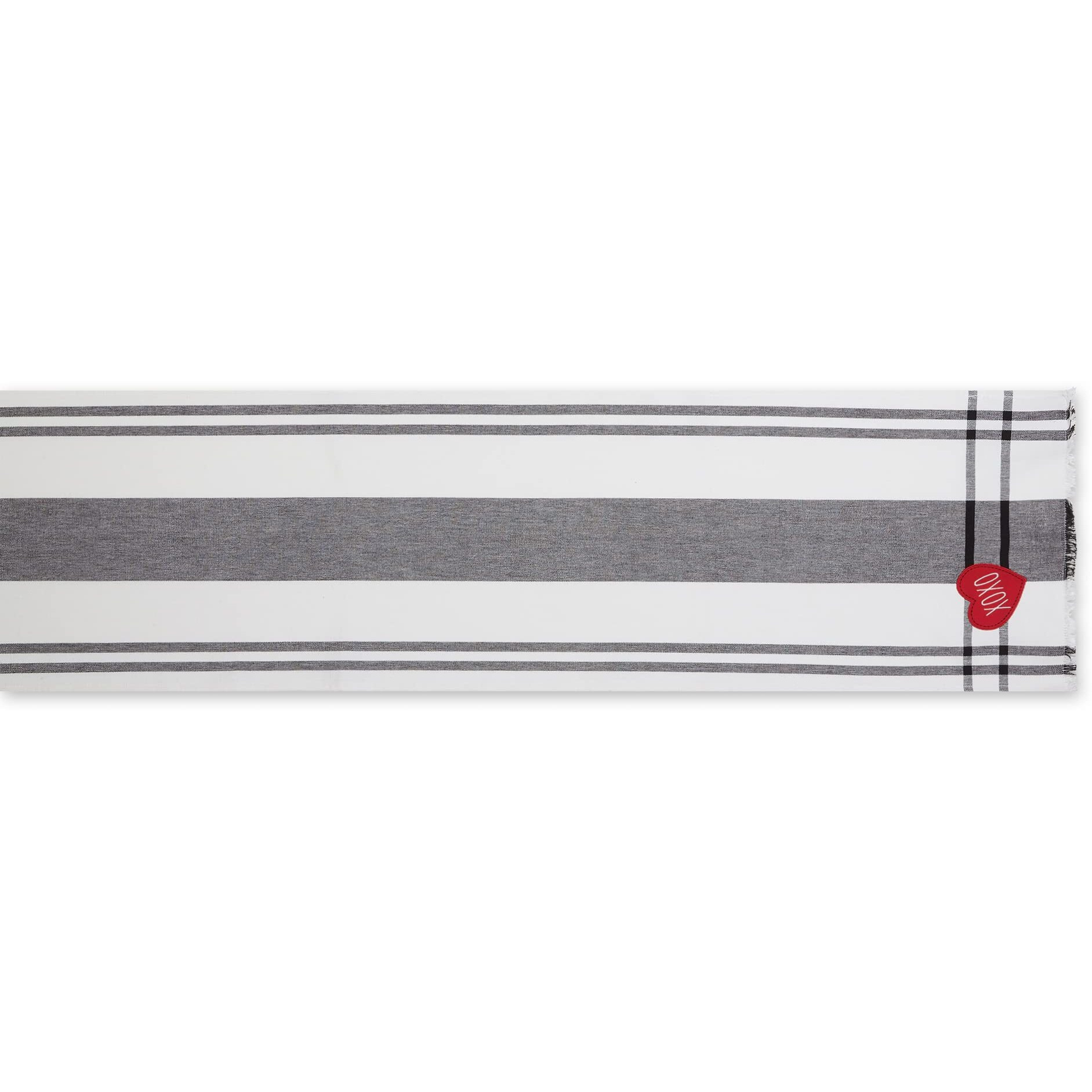 HEART XOXO PLAID TABLE RUNNER 14x72
