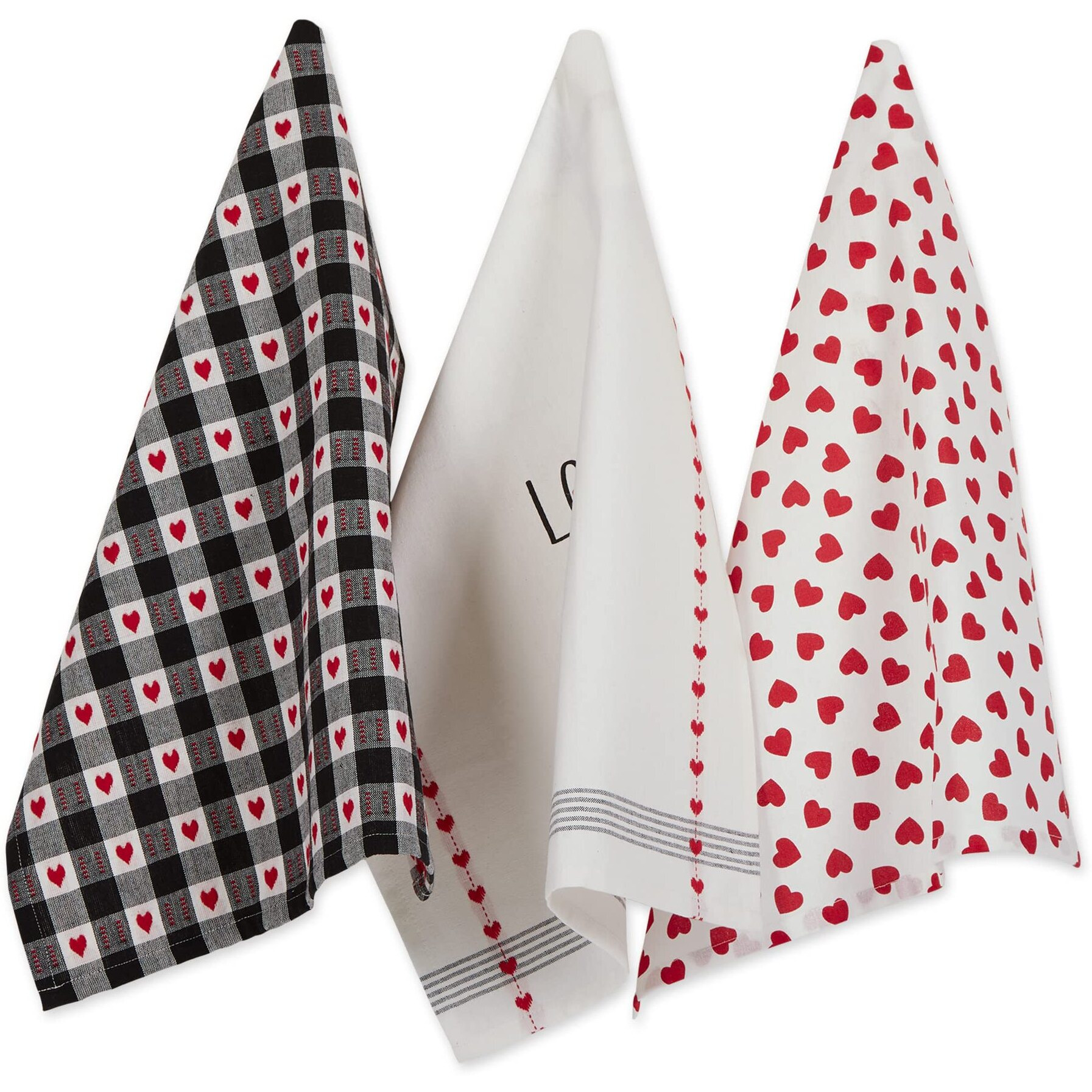 ASST DOG LOVE DISHTOWEL SET/3
