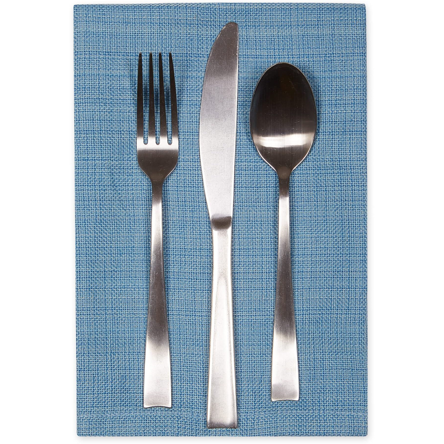 LIGHT BLUE VARIEGATED NAPKIN SET/6