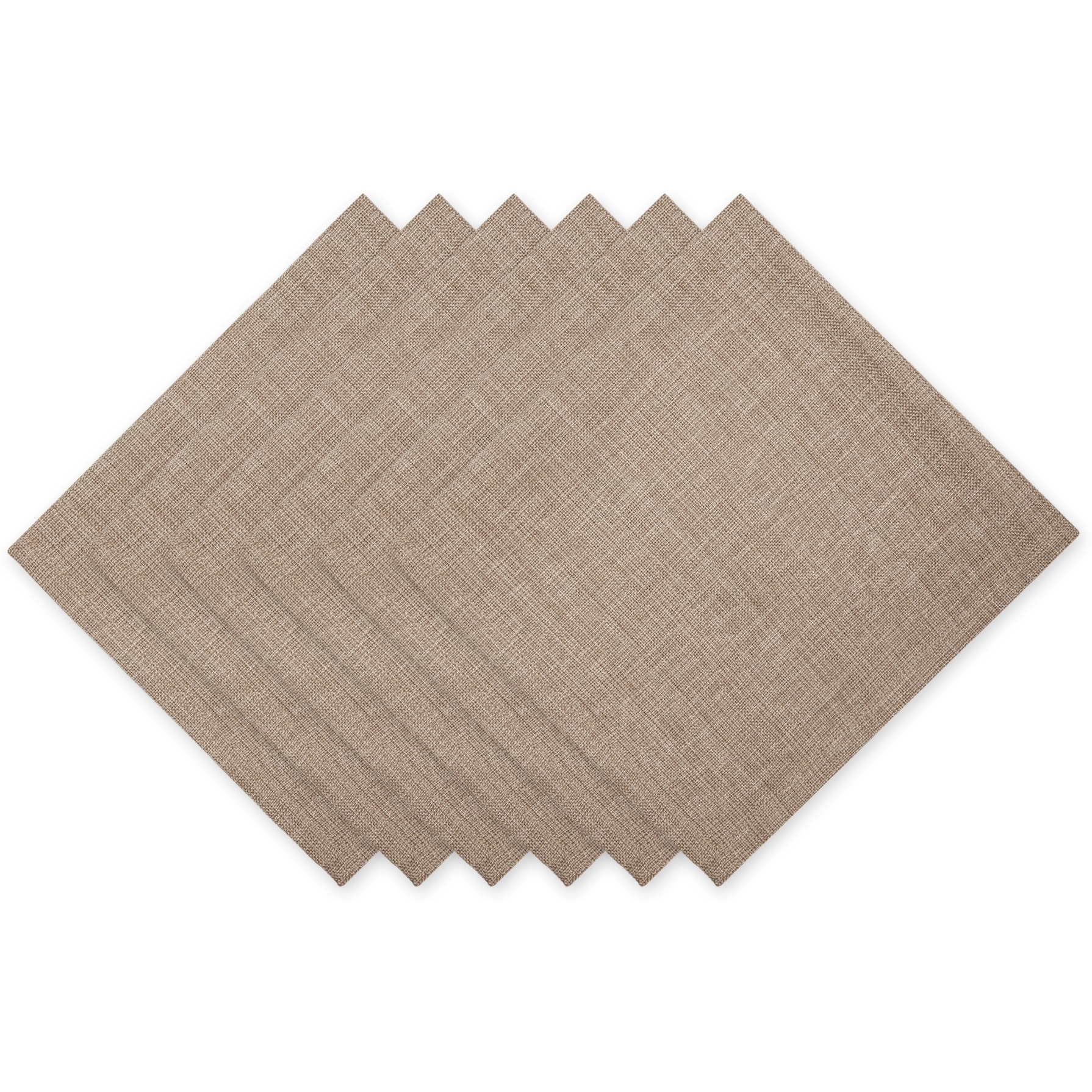MUSHROOM VARIEGATED NAPKIN SET/6