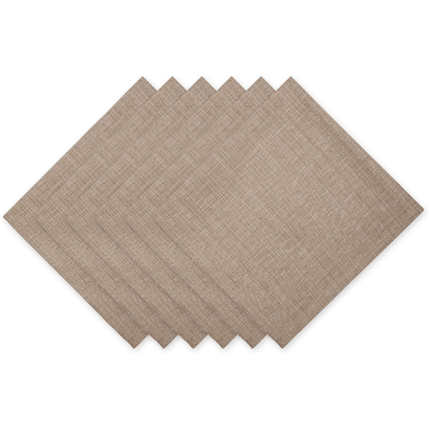 MUSHROOM VARIEGATED NAPKIN SET/6