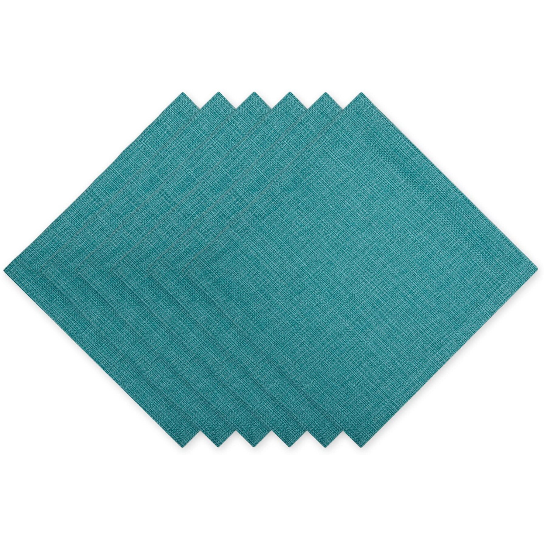 TEAL VARIEGATED NAPKIN SET/6