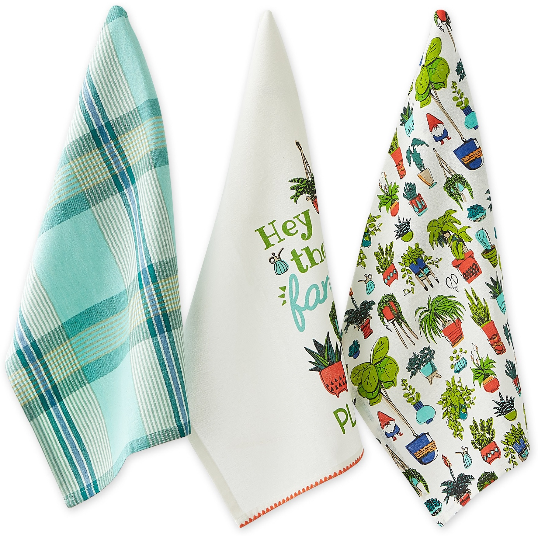 HEY THERE FANCY PLANTS DISHTOWEL SET/3