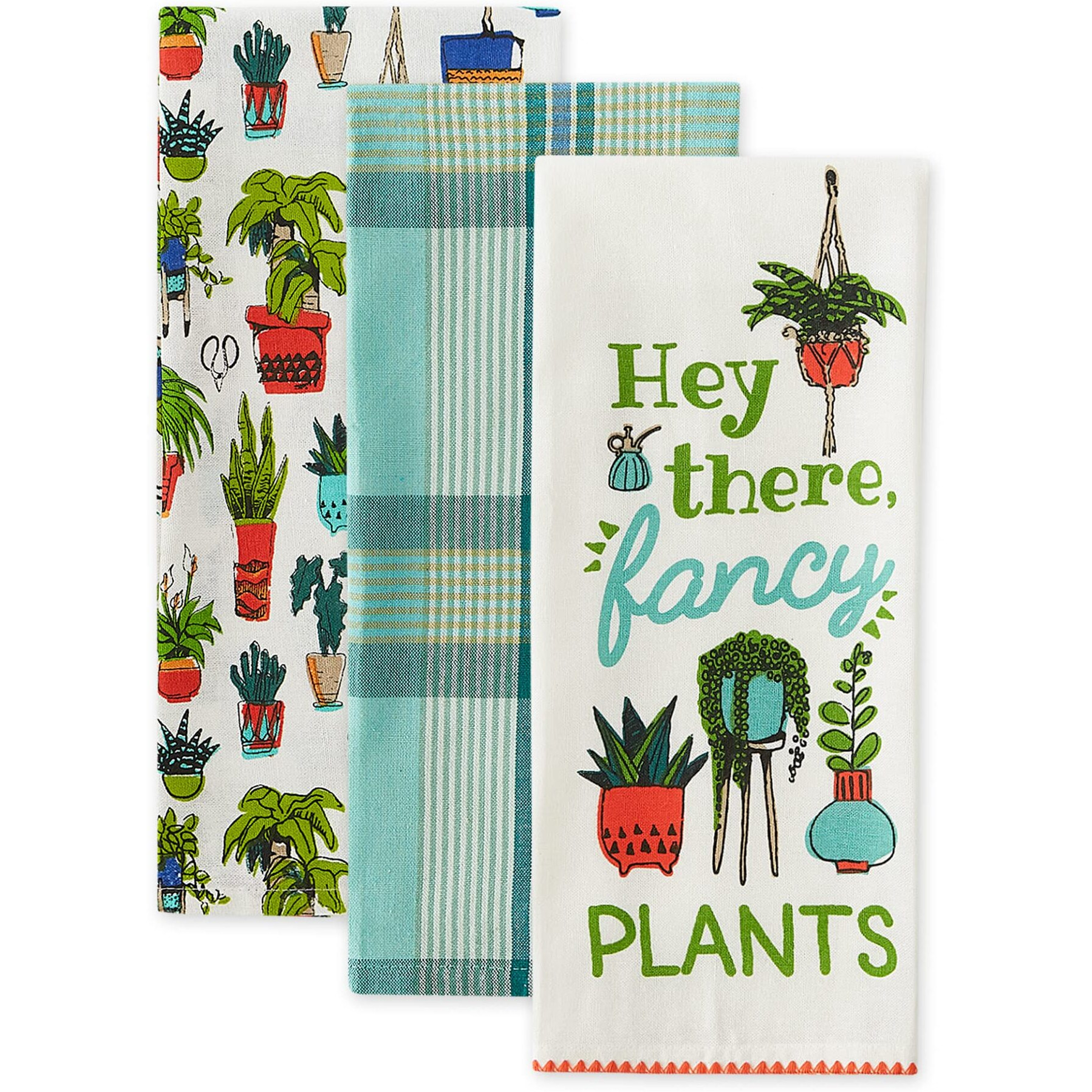 HEY THERE FANCY PLANTS DISHTOWEL SET/3