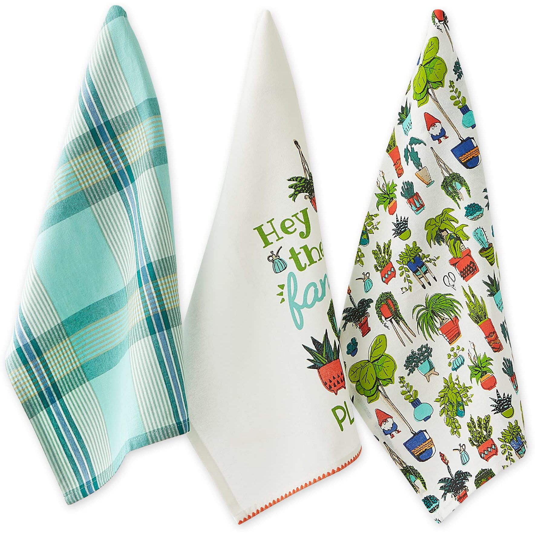 HEY THERE FANCY PLANTS DISHTOWEL SET/3