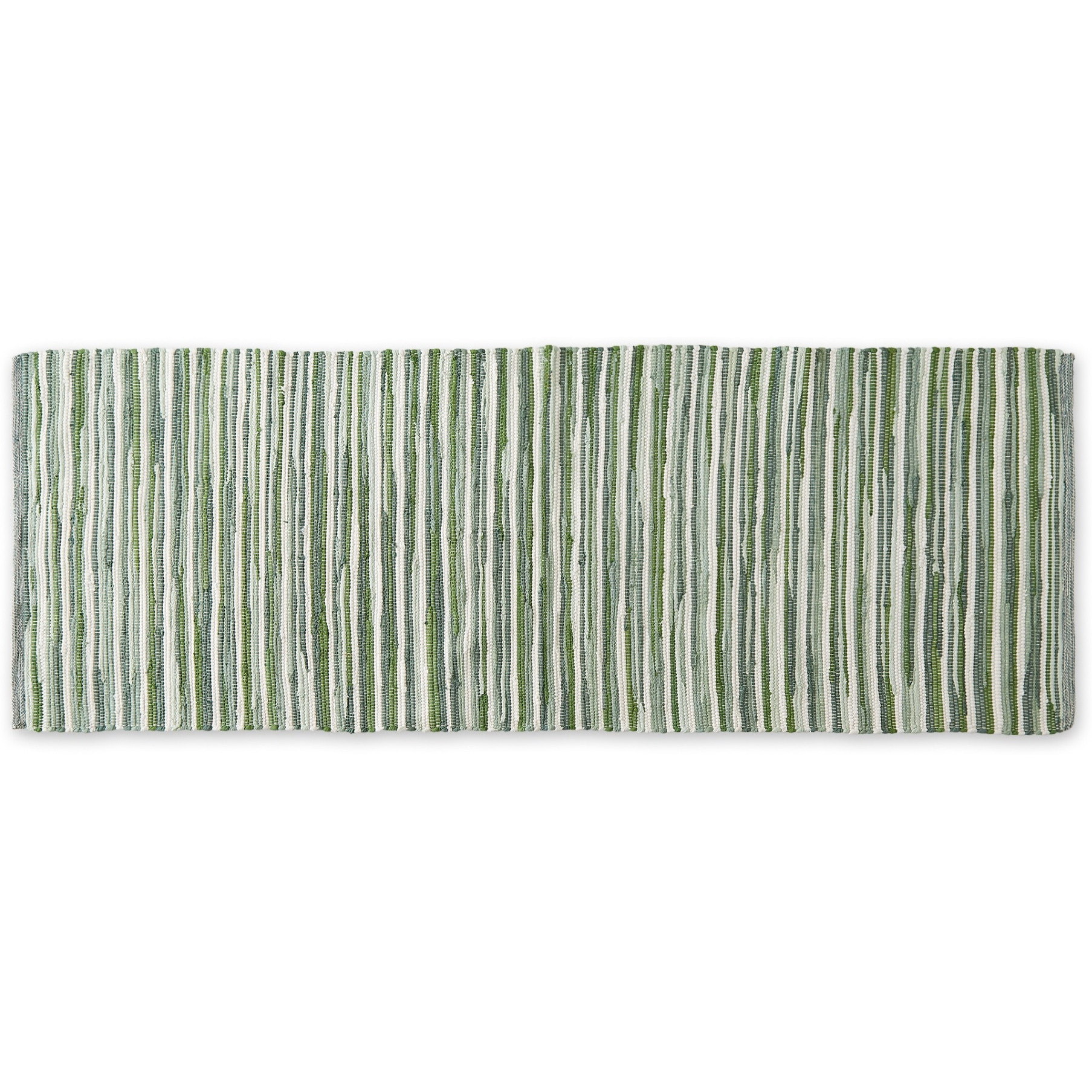 JADEITE  SLIM STRIPE COTTON CHINDI RUG 2FT 3INx6FT