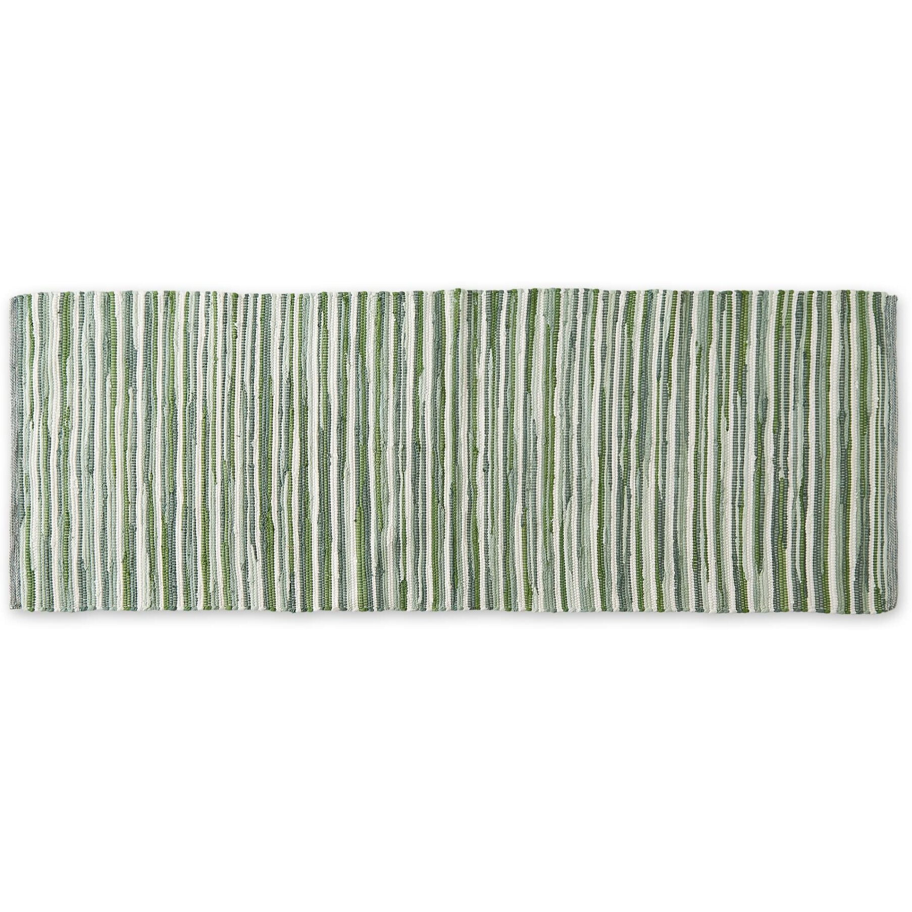 JADEITE  SLIM STRIPE COTTON CHINDI RUG 2FT 3INx6FT