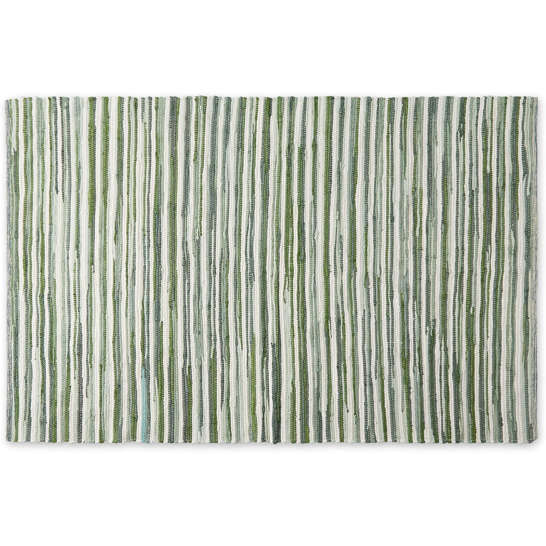 JADEITE SLIM STRIPE COTTON CHINDI RUG 4x6FT