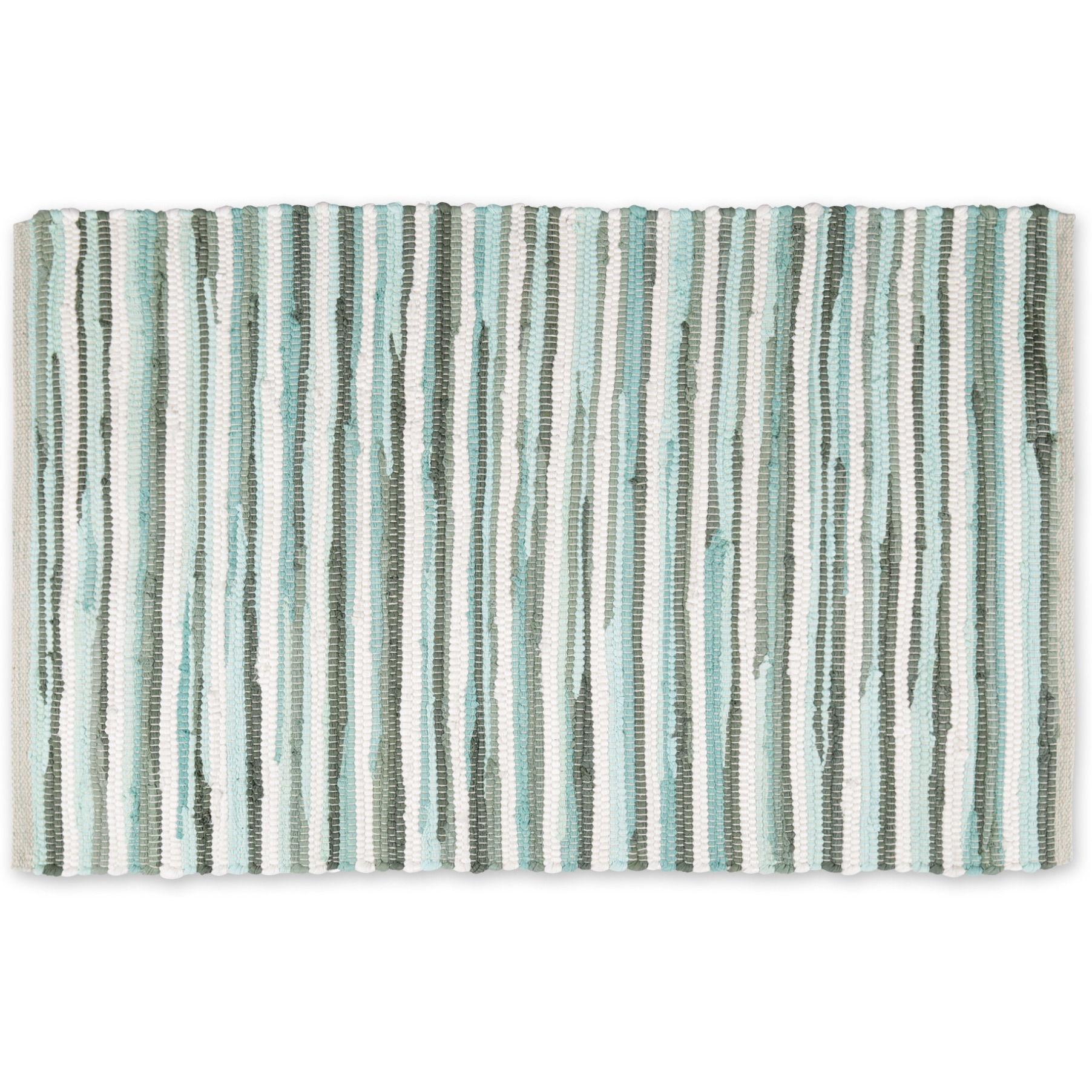 AQUA SLIM STRIPE COTTON CHINDI RUG 2x3FT