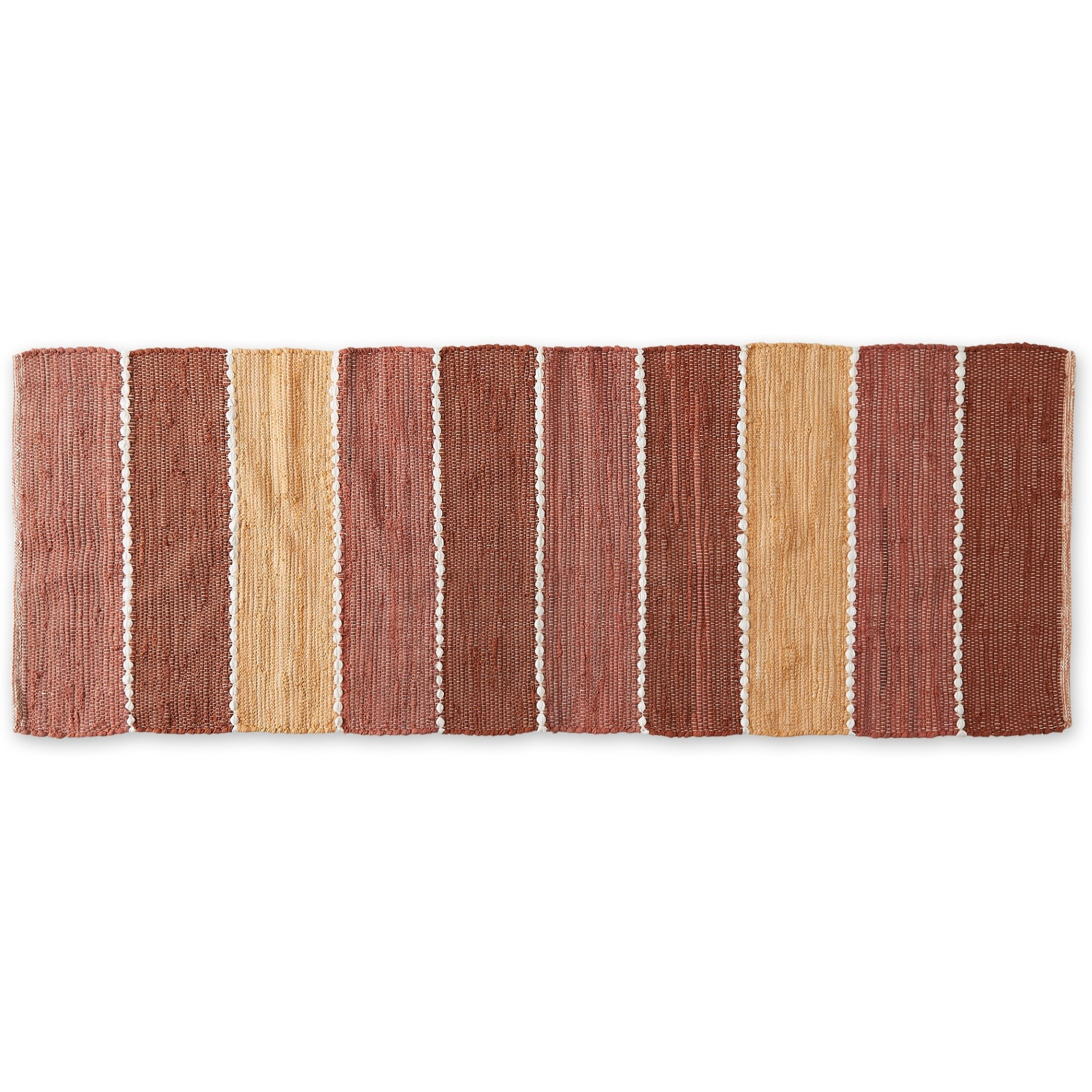 SPICE COLOR BLOCK COTTON CHINDI RUG 2FT 3INx6FT