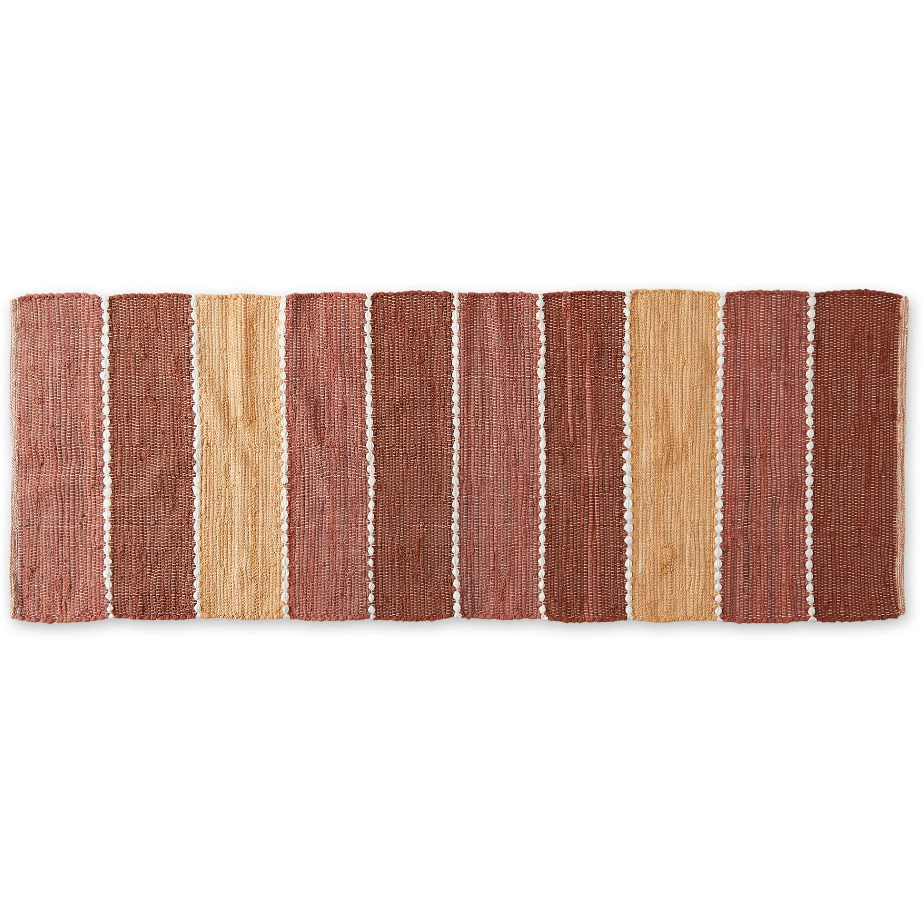 SPICE COLOR BLOCK COTTON CHINDI RUG 2FT 3INx6FT