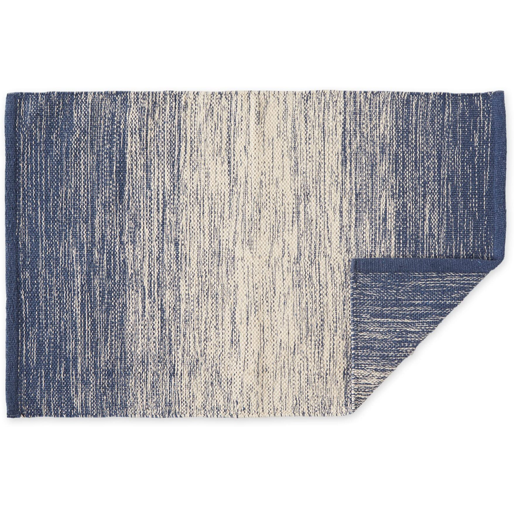 KRISTIN OMBRE STRIPE RUG - FRENCH BLUE - 2 X 3 FT