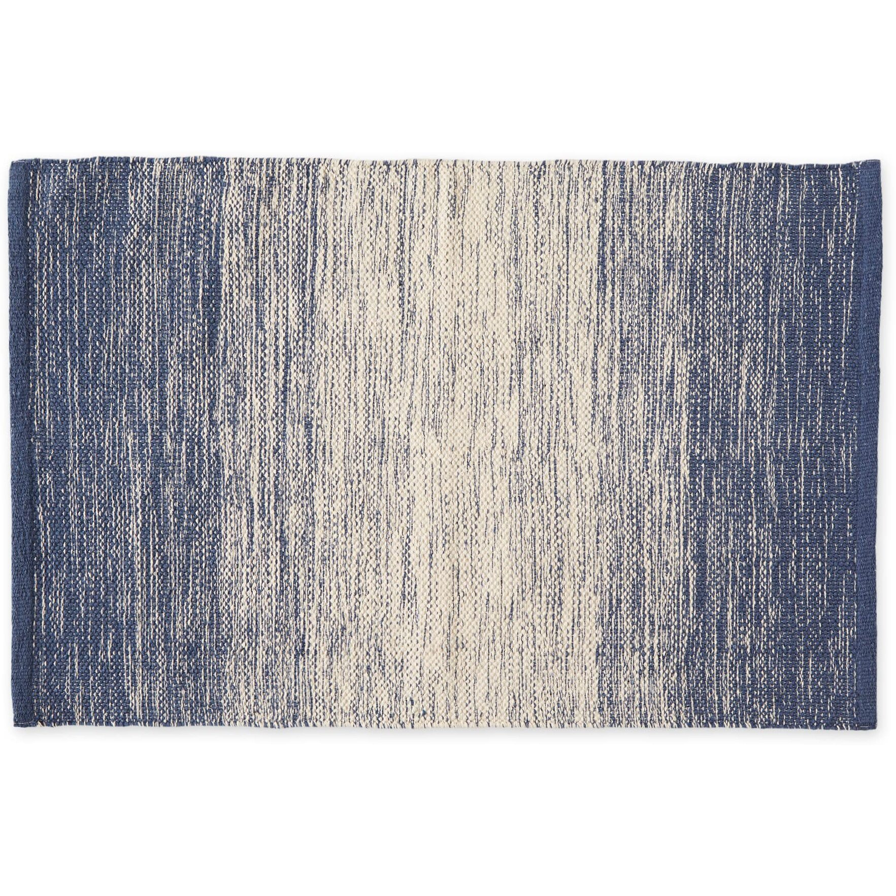 KRISTIN OMBRE STRIPE RUG - FRENCH BLUE - 2 X 3 FT