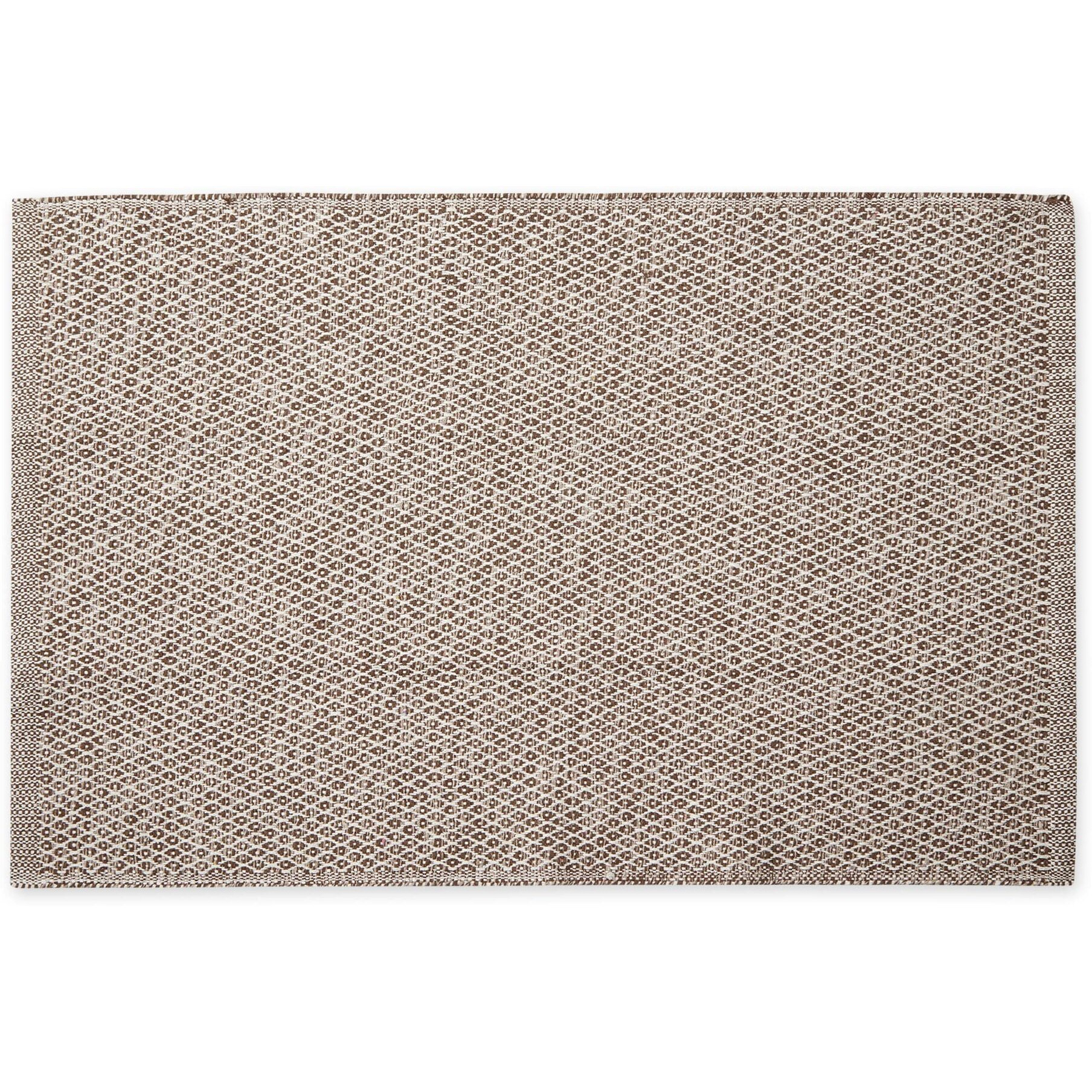 MINIATURE DIAMONDS - LEATHER BROWN - 2 X 3 FT