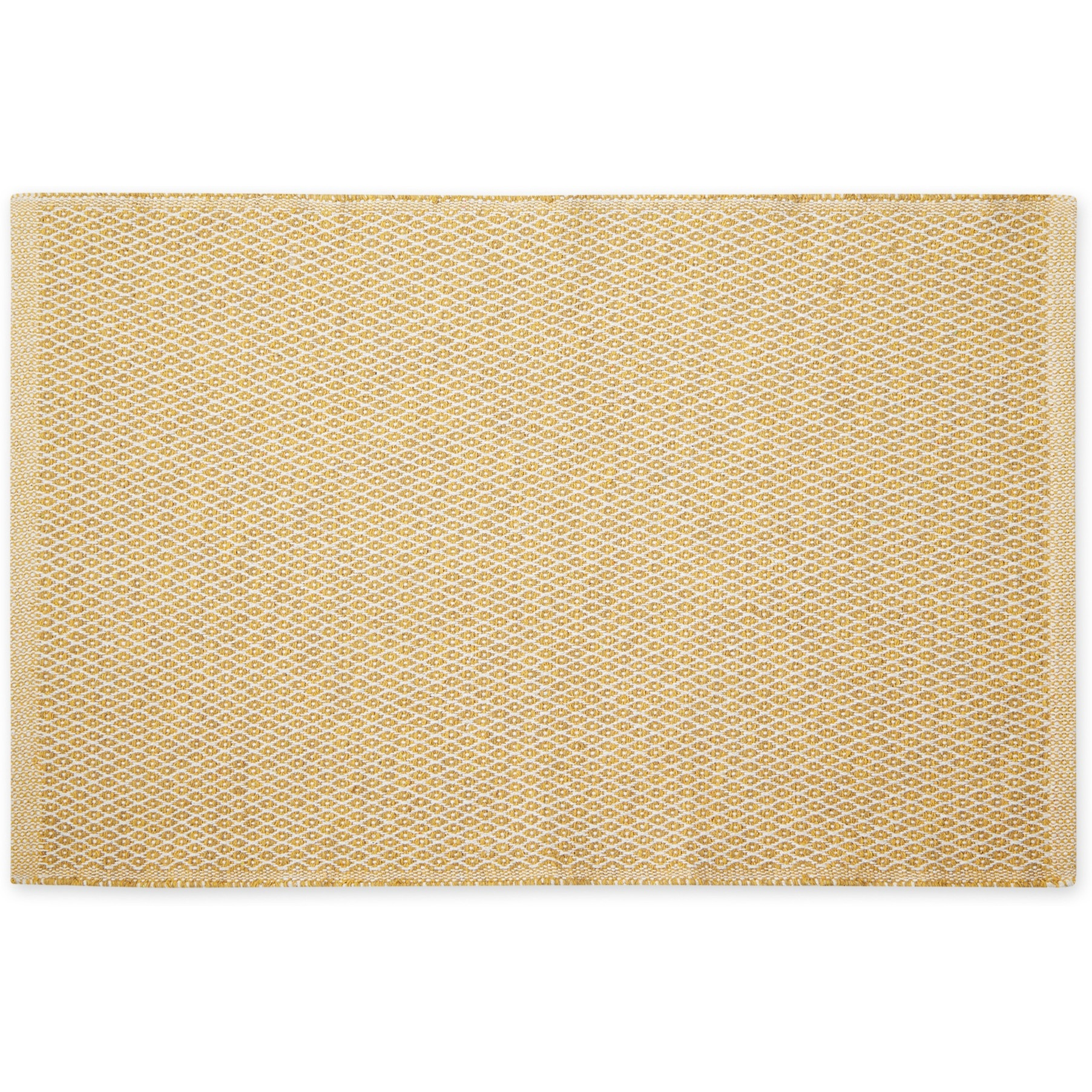 HONEY GOLD  DIAMOND RECYCLED YARN RUG 2x3 FT