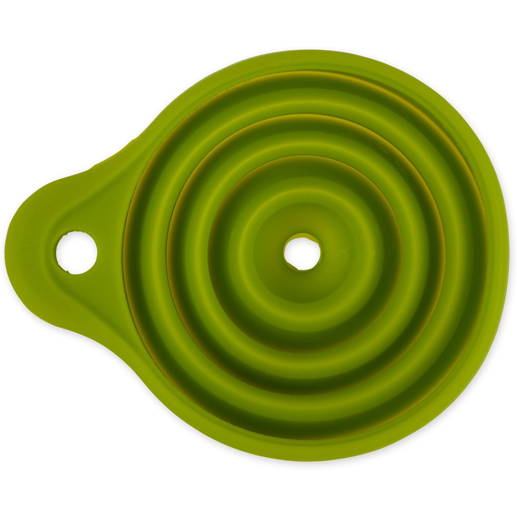 SILICONE FUNNEL - COLLAPSIBLE - GREEN