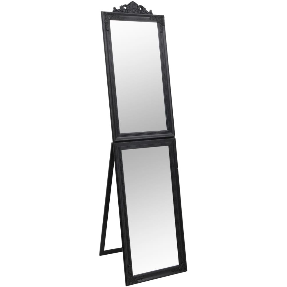 vidaXL Free-Standing Mirror Black 19.7&quotx78.7"