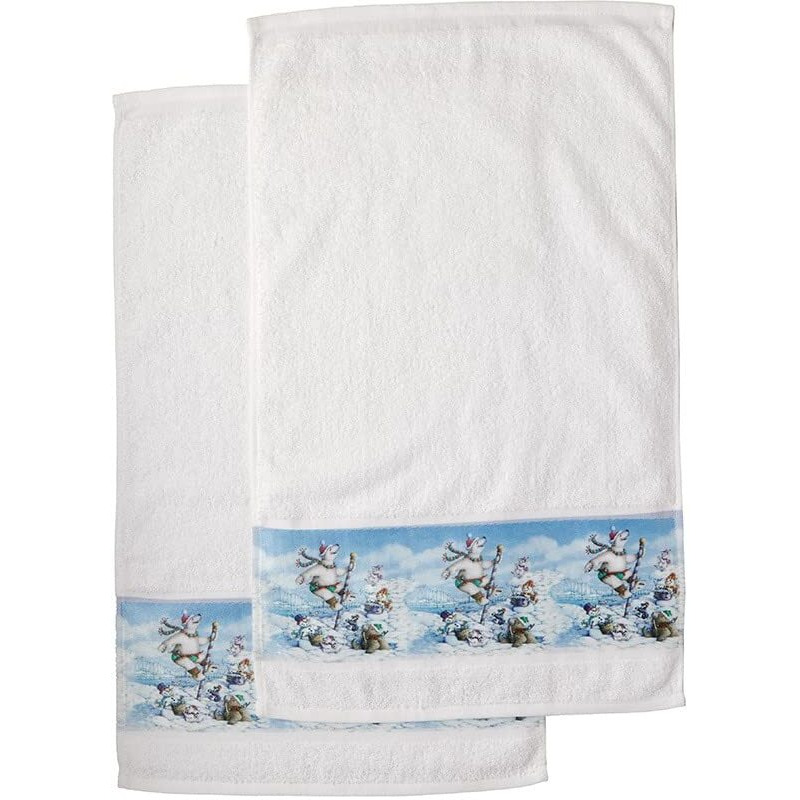 North Pole Friends Bath Collection - Set of 2 Hand Towels