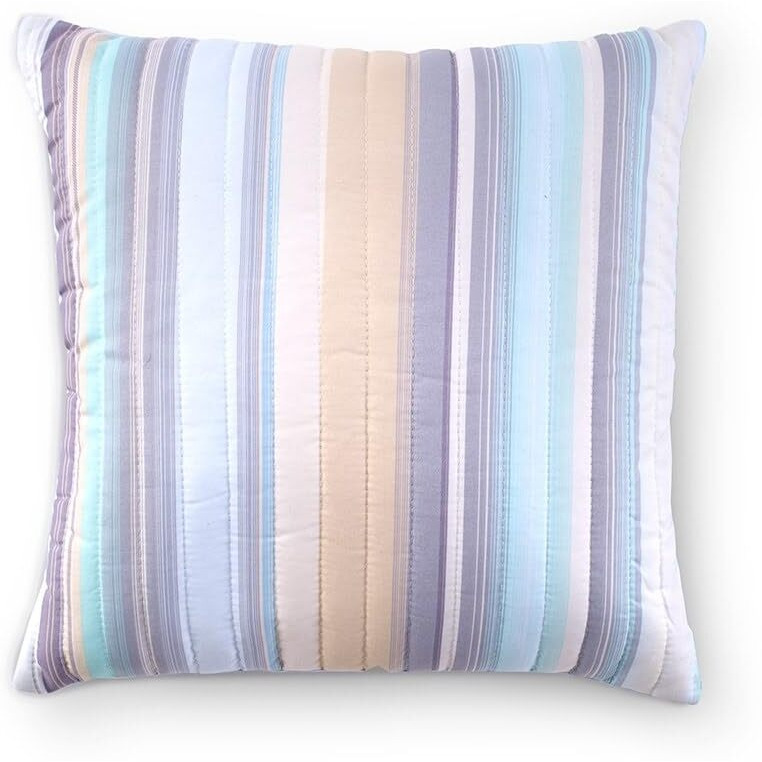 Aidan Stripe Window Curtain or Accent Pillows - Light Gray Accent Pillow