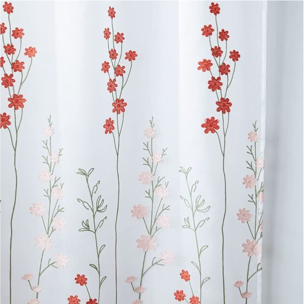 Floral Blooming Window Panel - 63" Floral Blooming Window Panels