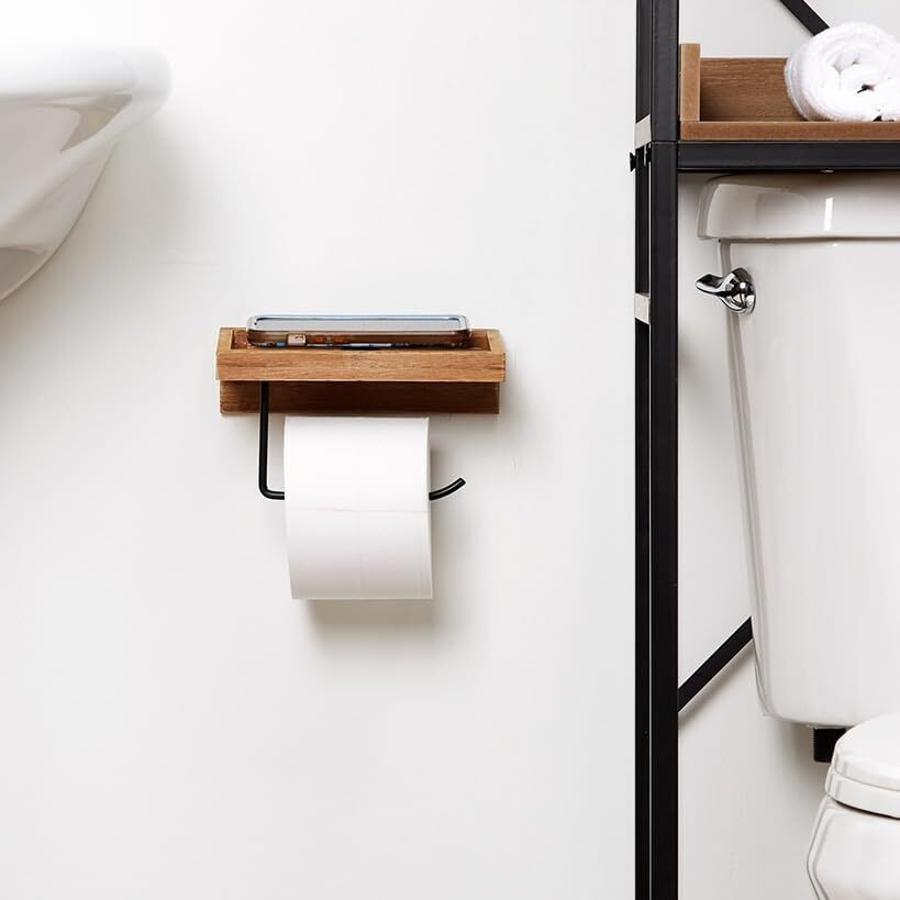Farmhouse Bathroom Collection - Toilet Tissue Holder Natural