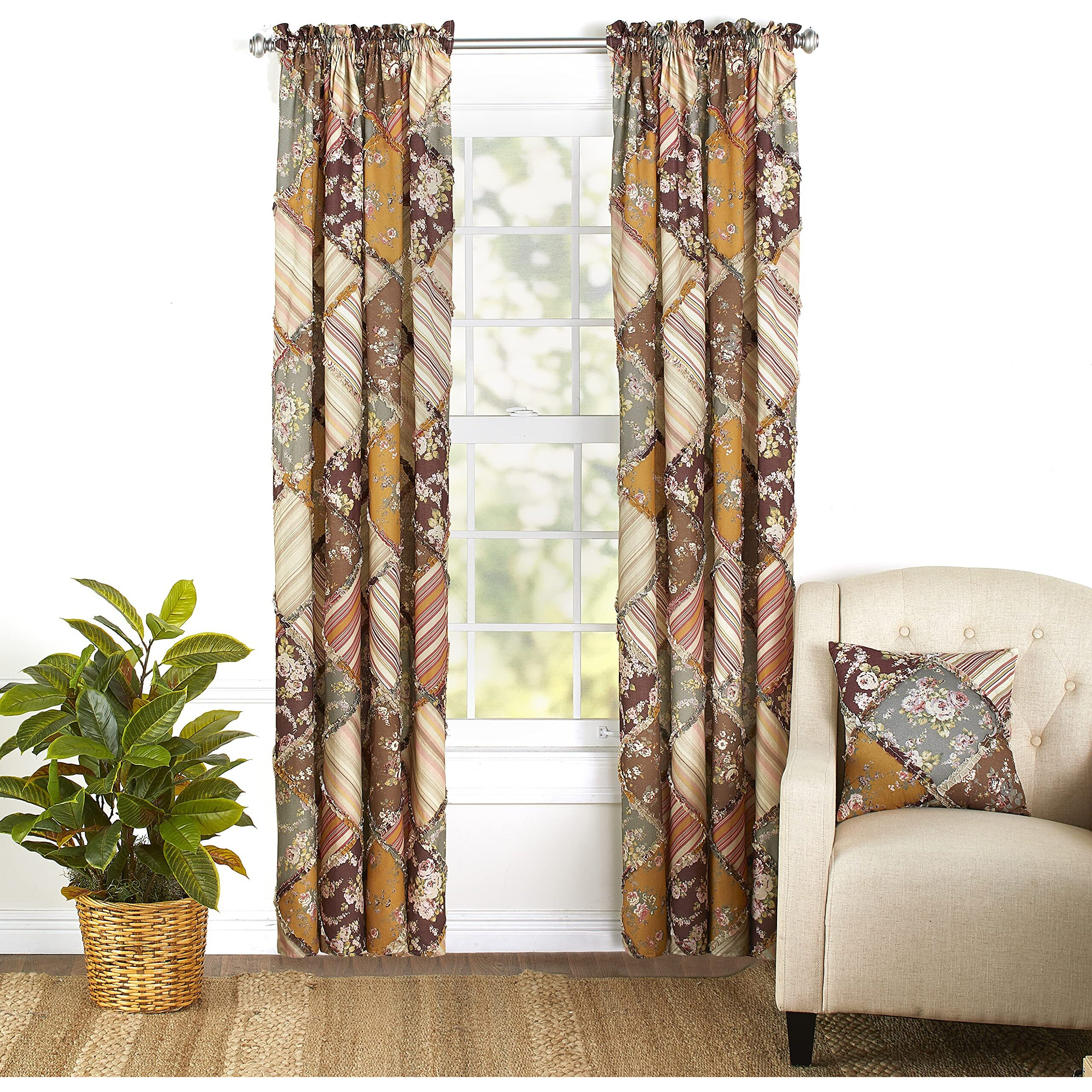 Harvest Ragged Window Panel - 84"