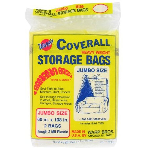 Warp Brothers CB-60 2 Count 60 in. X 108 in. Banana Bags Storage Bags
