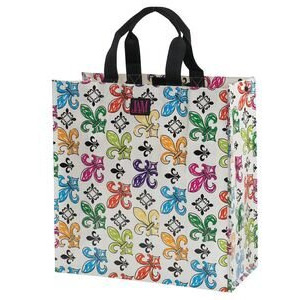 Joann Marrie Designs P2SBFDL2 Polypropylene Fleur De Lis Pattern Shopping Bag - Assorted Color