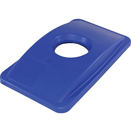 23 gal Recycling Bin Round Cutout Lid - Blue