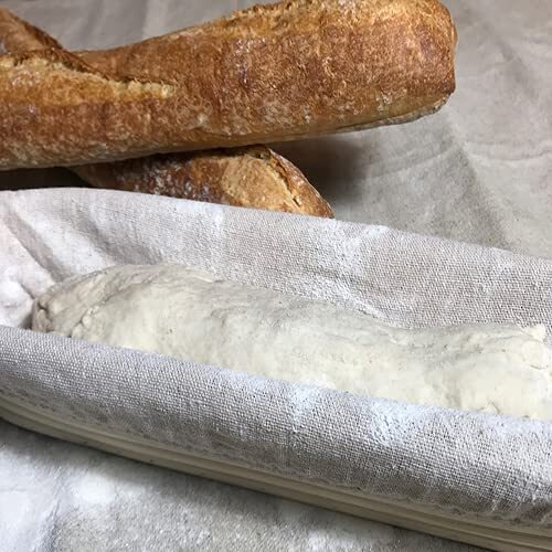 Sassafras Enterprises 2690LNGL Bread Proofing Basket with Liner - Oblong