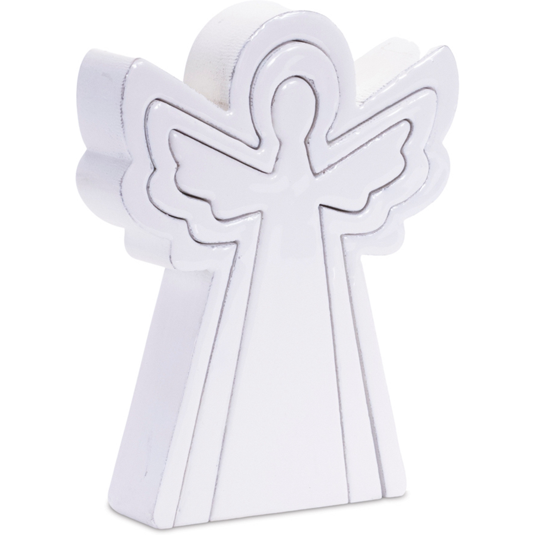 Wood Angel Nesting Display (Set of 2)