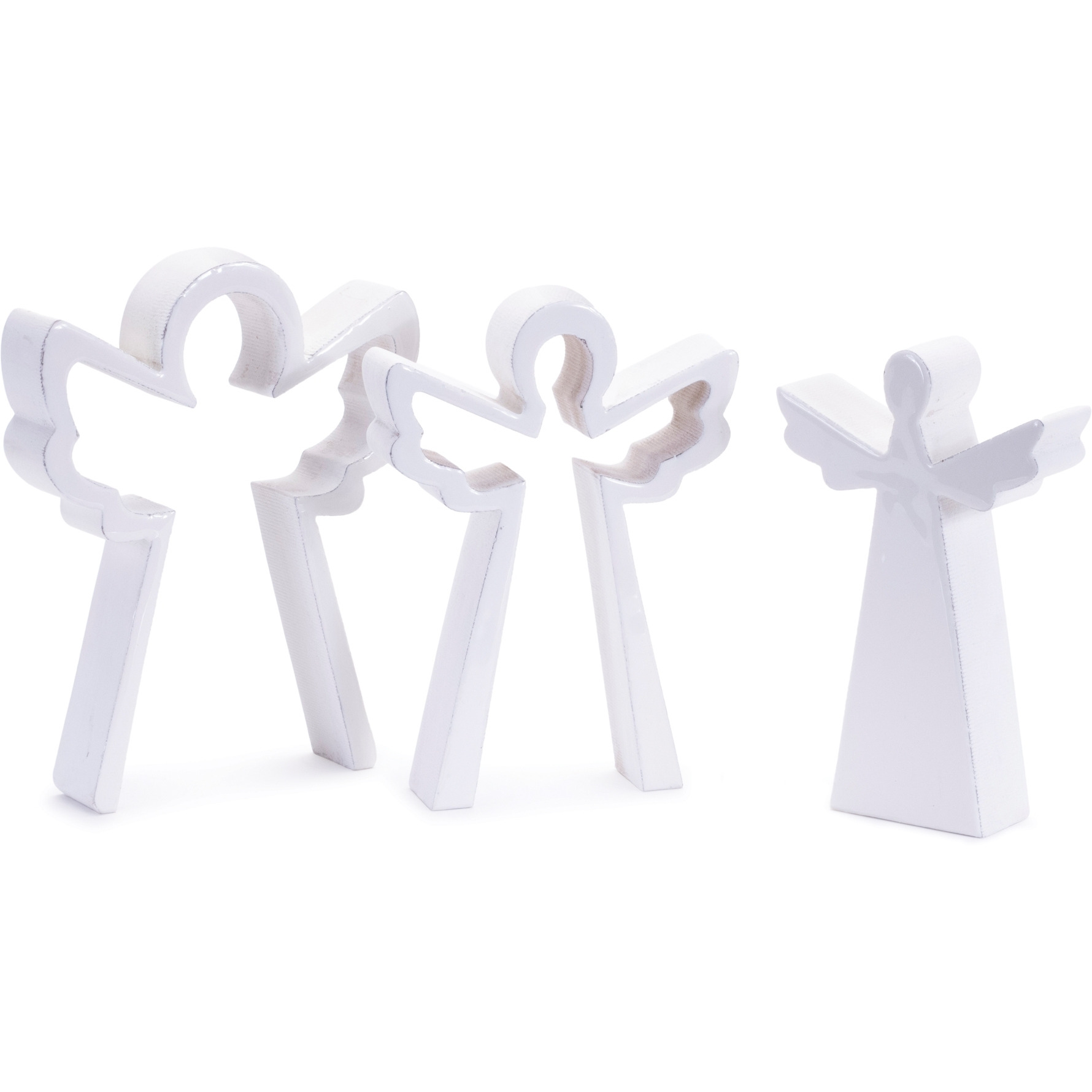 Wood Angel Nesting Display (Set of 2)