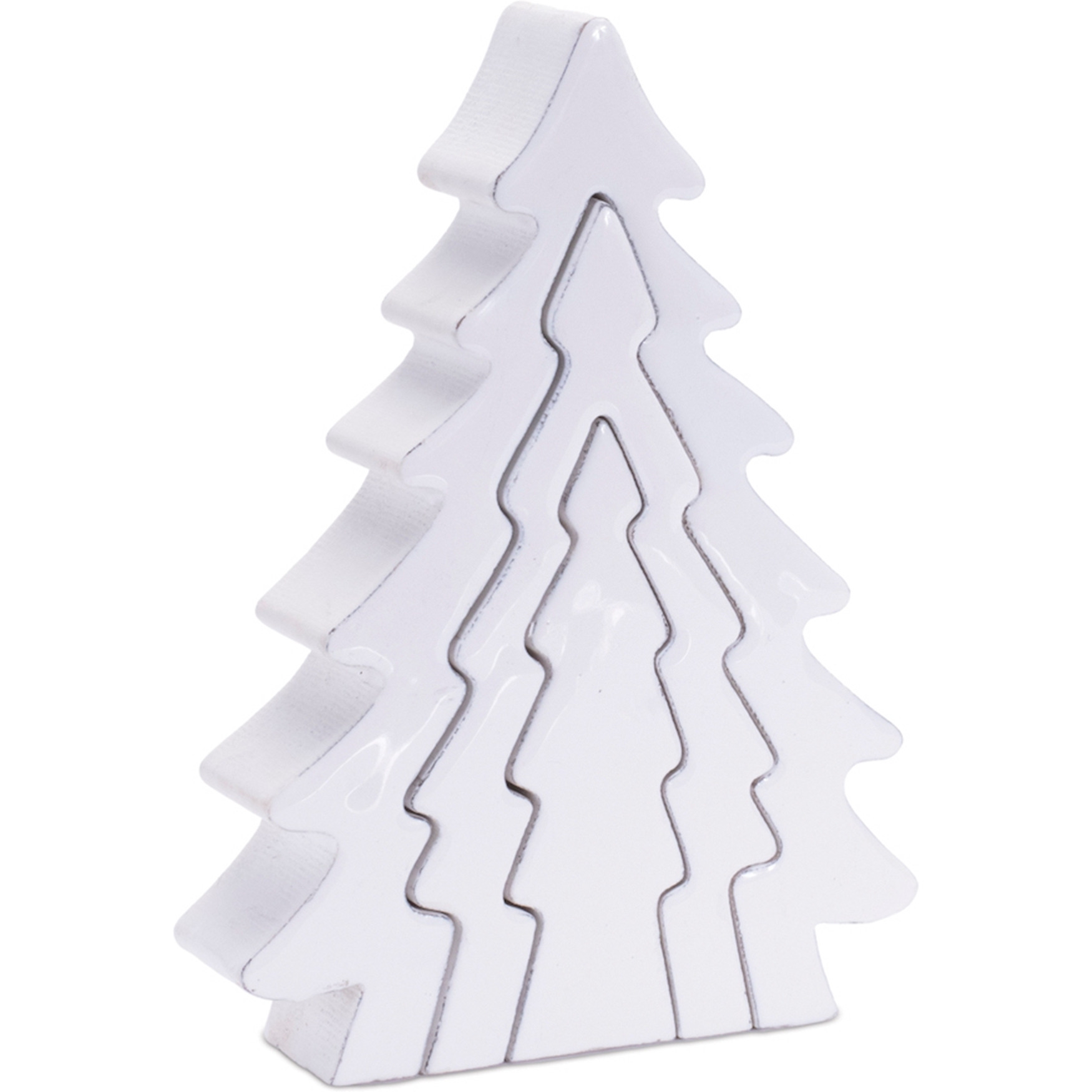 Wood Pine Tree Nesting Display (Set of 2)