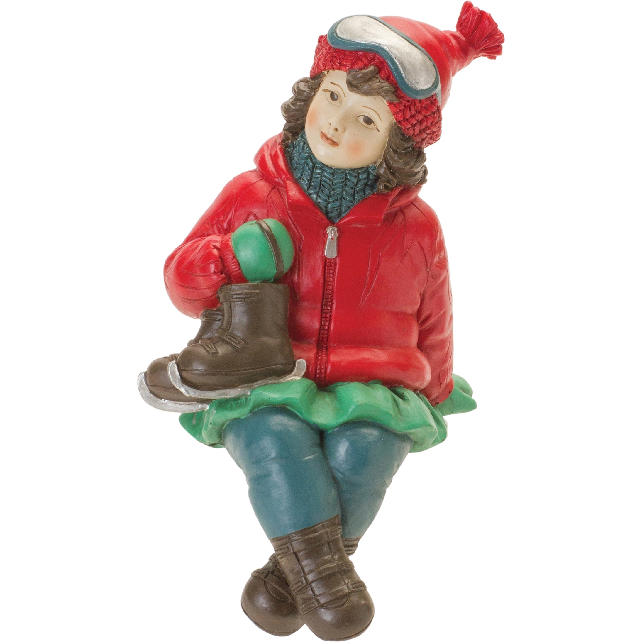 Holiday Children Shelf Sitter with Skis and Skates (Set of 4)