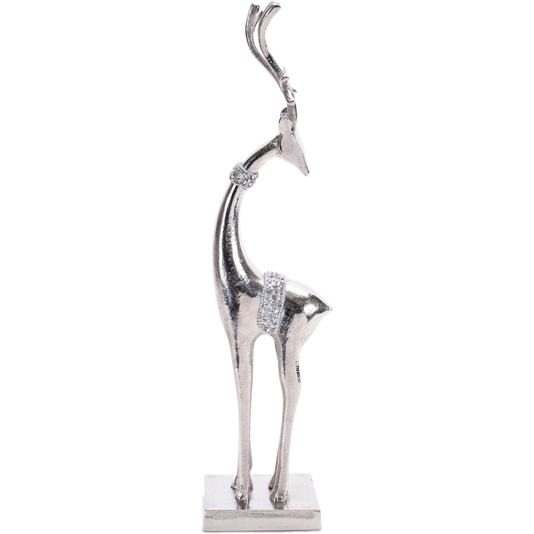 Aluminum Metal Holiday Deer (Set of 2)