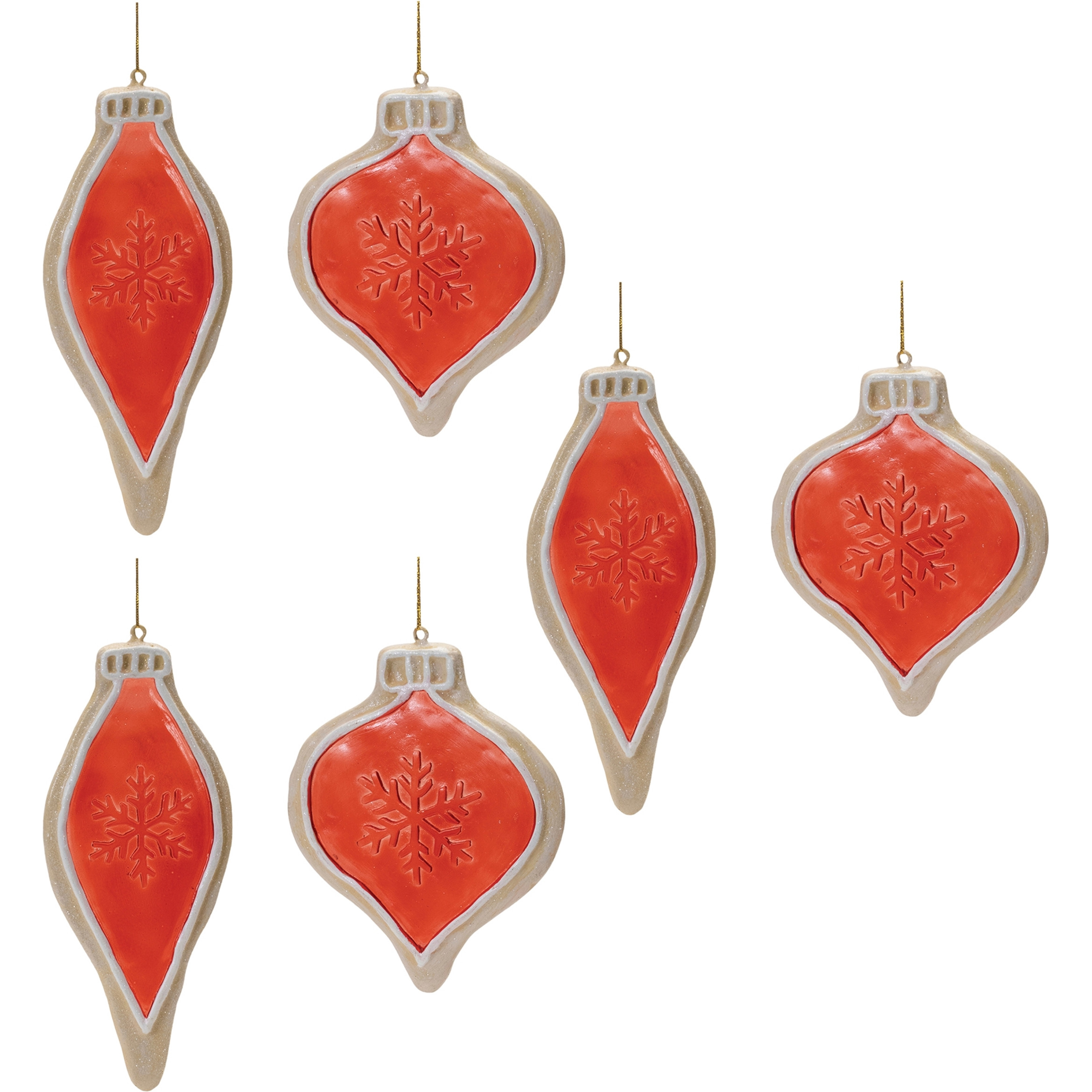 Frosted Cookie Onion Ornament (Set of 6)