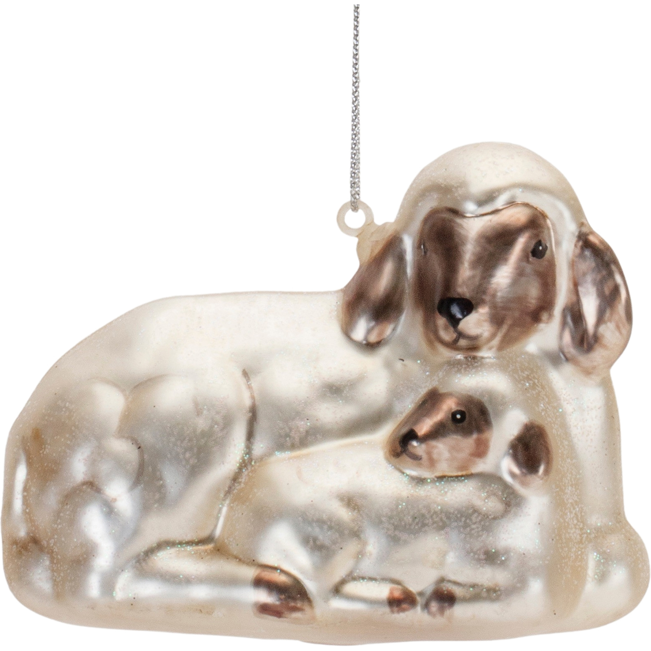 Frosted Glass Farm Animal Ornament (Set of 6)