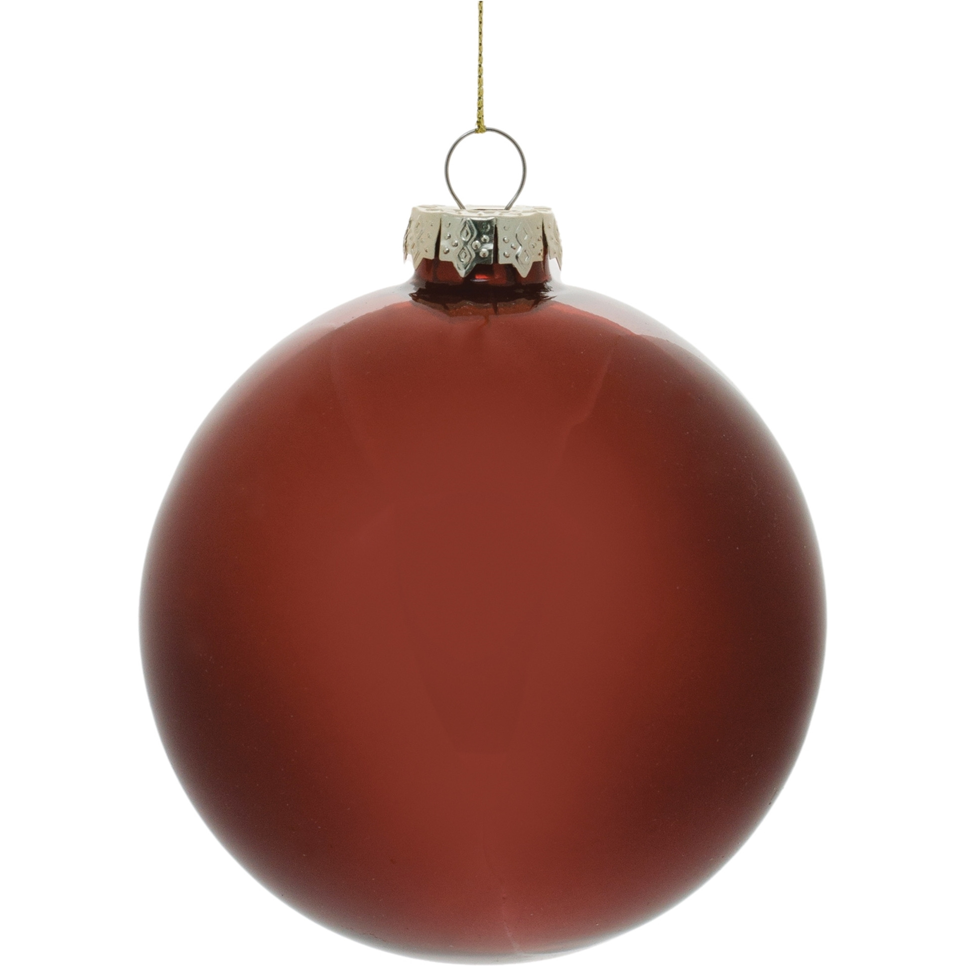Red Glass Ball Ornament (Set of 6)