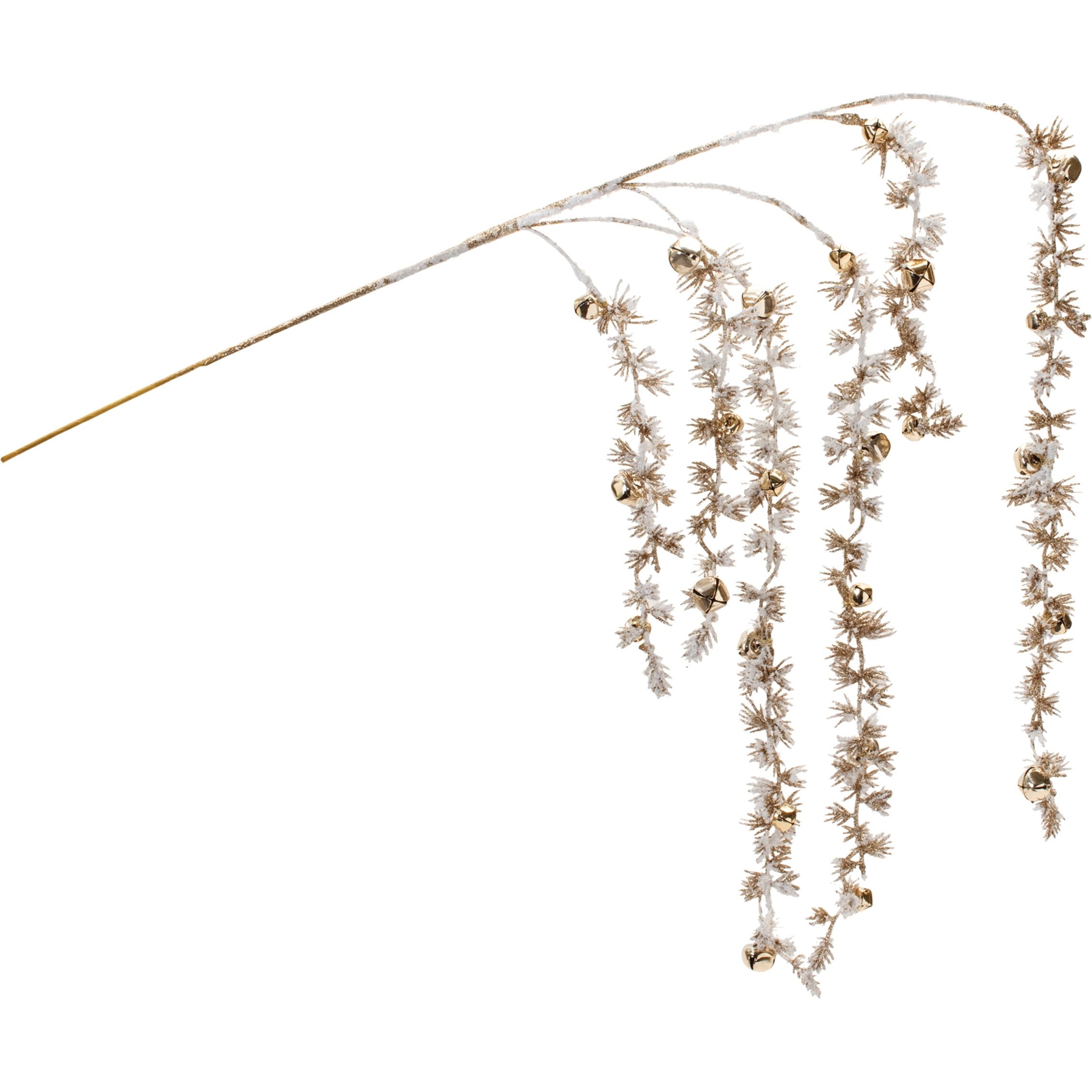 Snowy Hanging Pine Bell Branch (Set of 2)