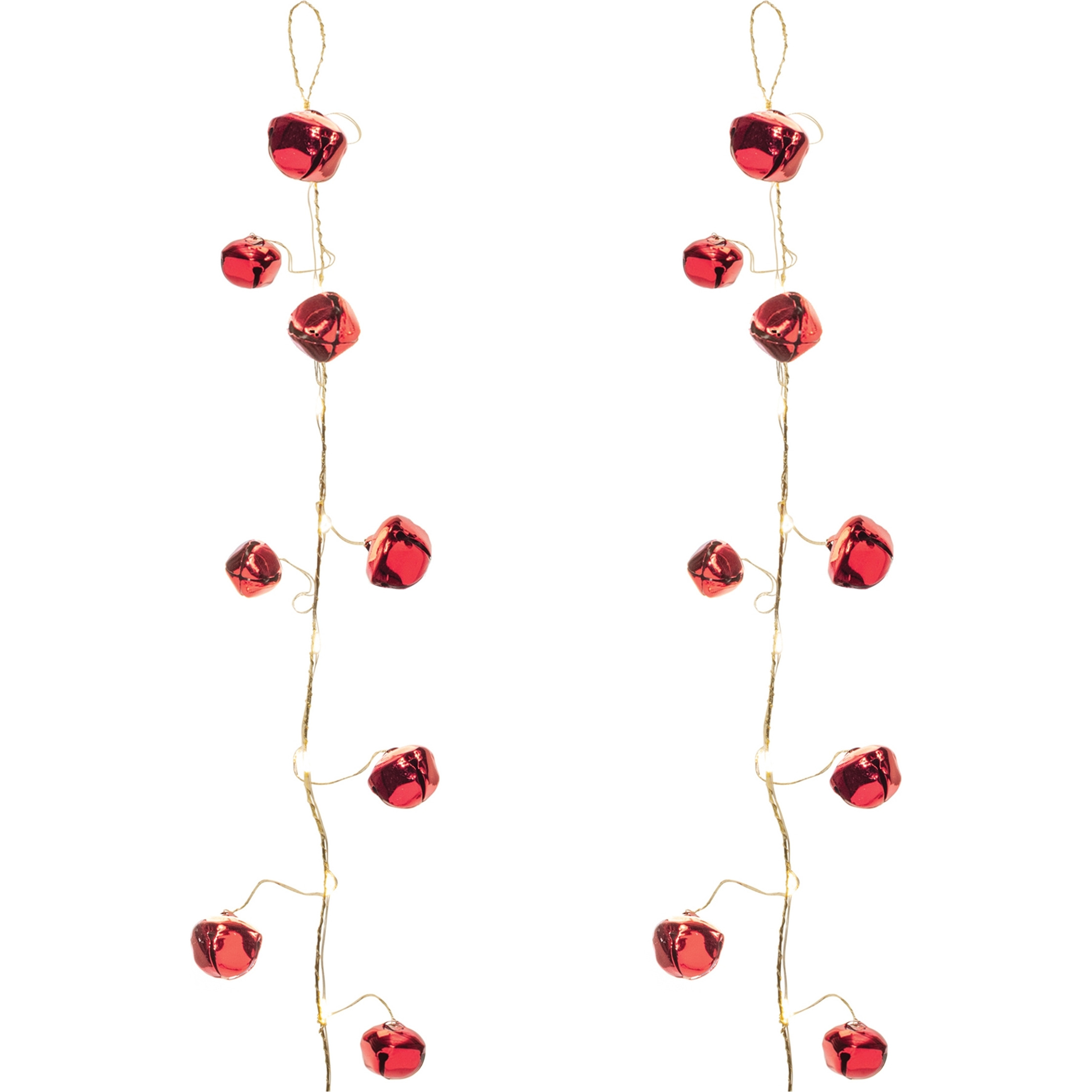 LED Sleigh Bell Garland (Set of 2)