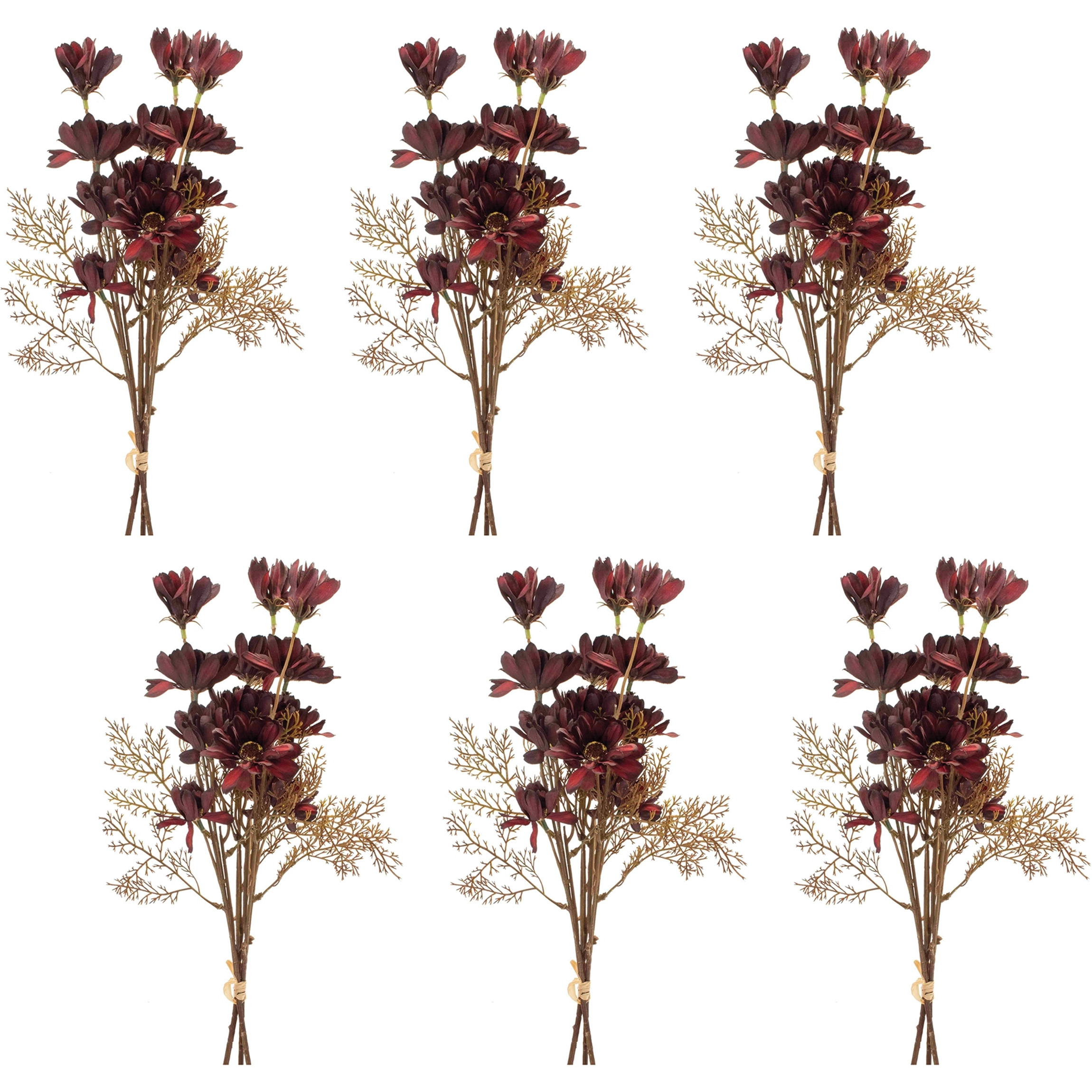 Burgandy Harvest Flower Bundle (Set of 6)