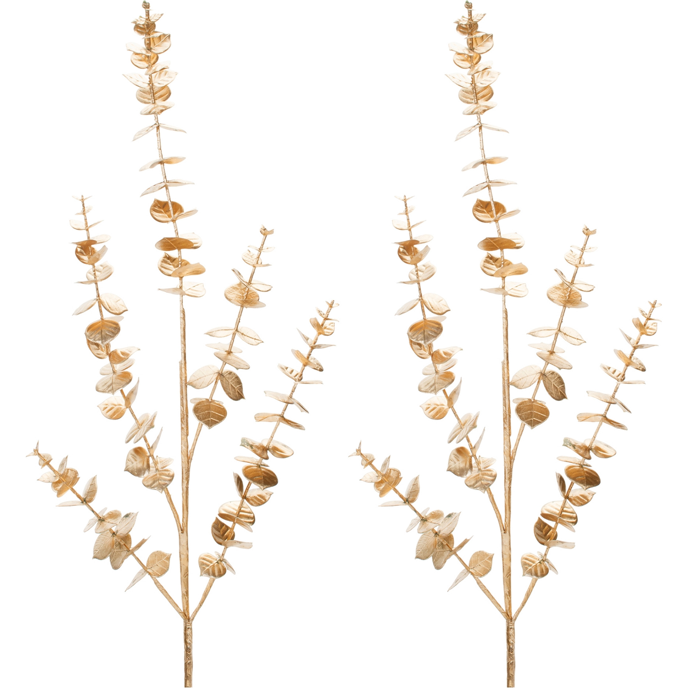 Metallic Eucalyptus Leaf Spray (Set of 2)