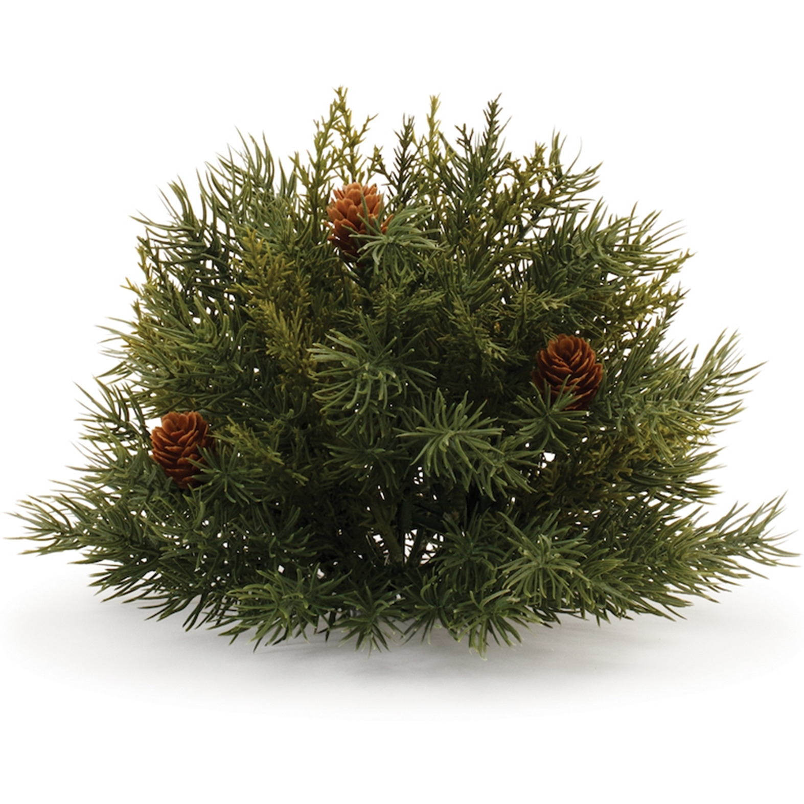 Pine Half Orb with Pinecones (Set of 2)